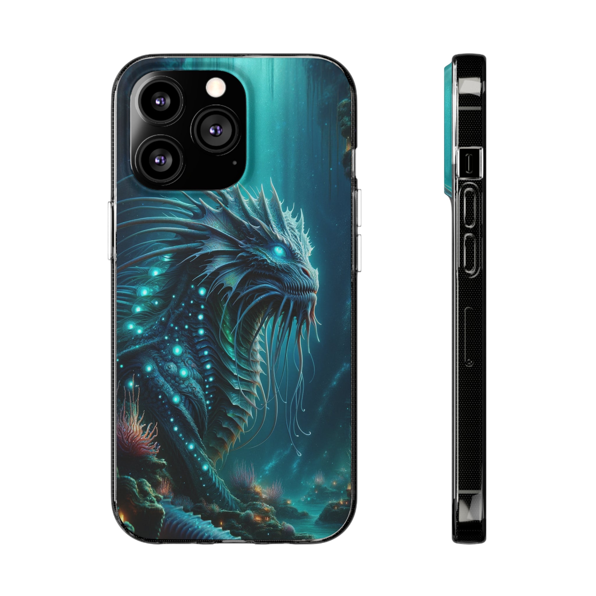 Sea monster - Soft Phone Case