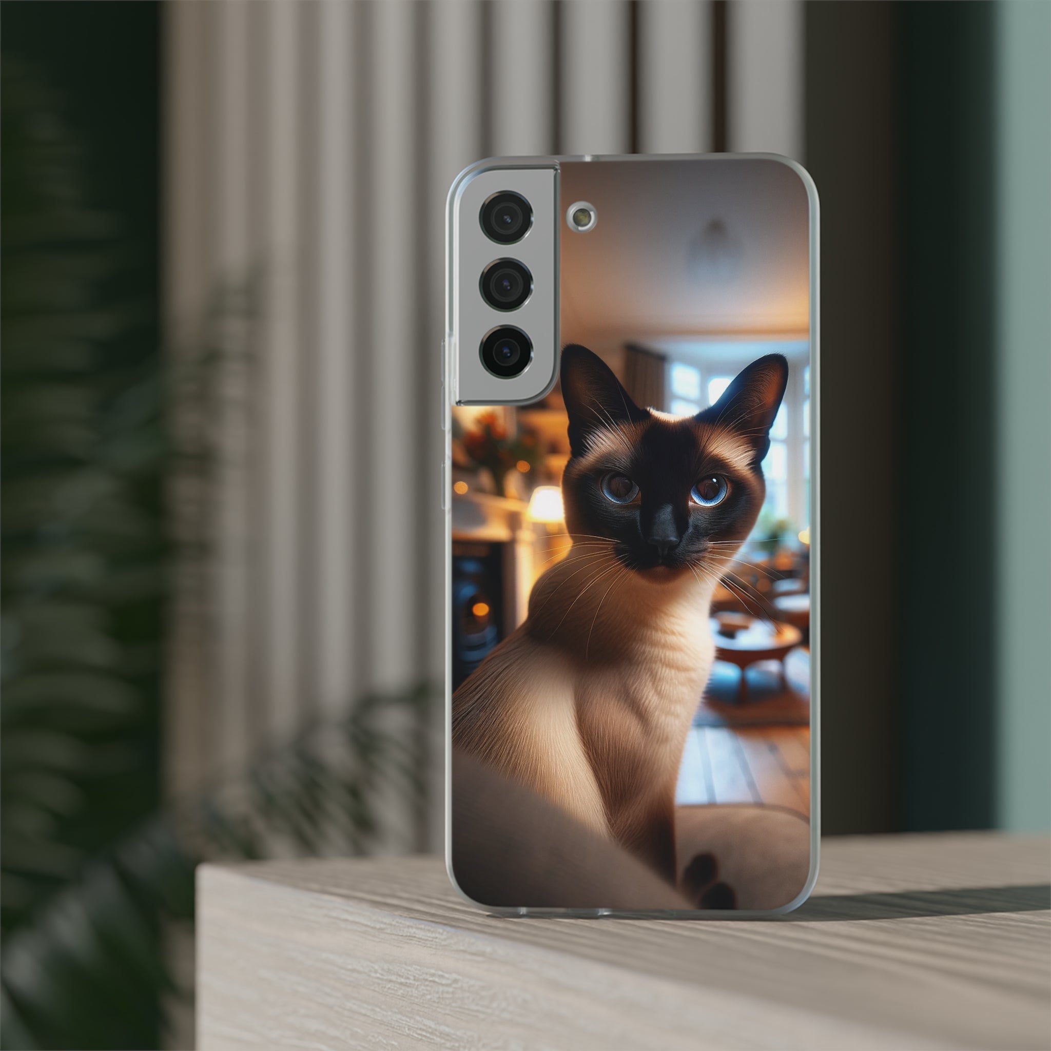 Curious Siamese cat - Flexi Case (Samsung only)