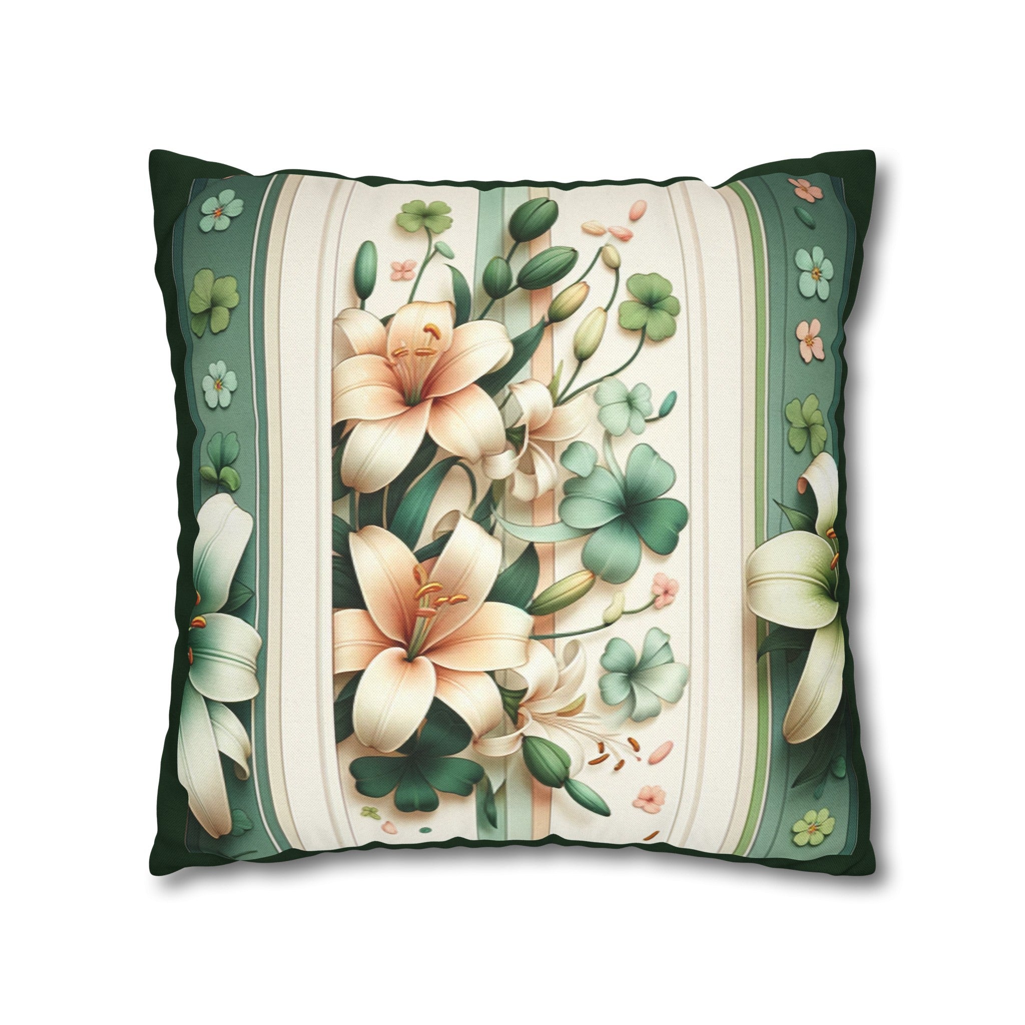 Lilies 2 - Polyester Square Pillowcase