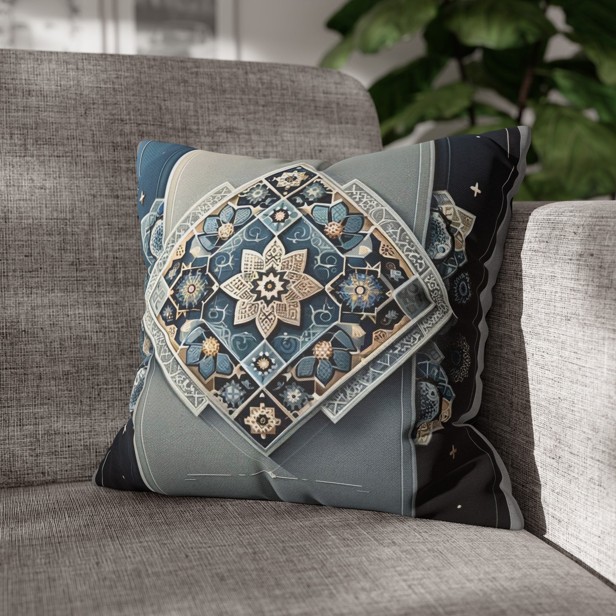 Islamic Art 7 - Polyester Square Pillowcase