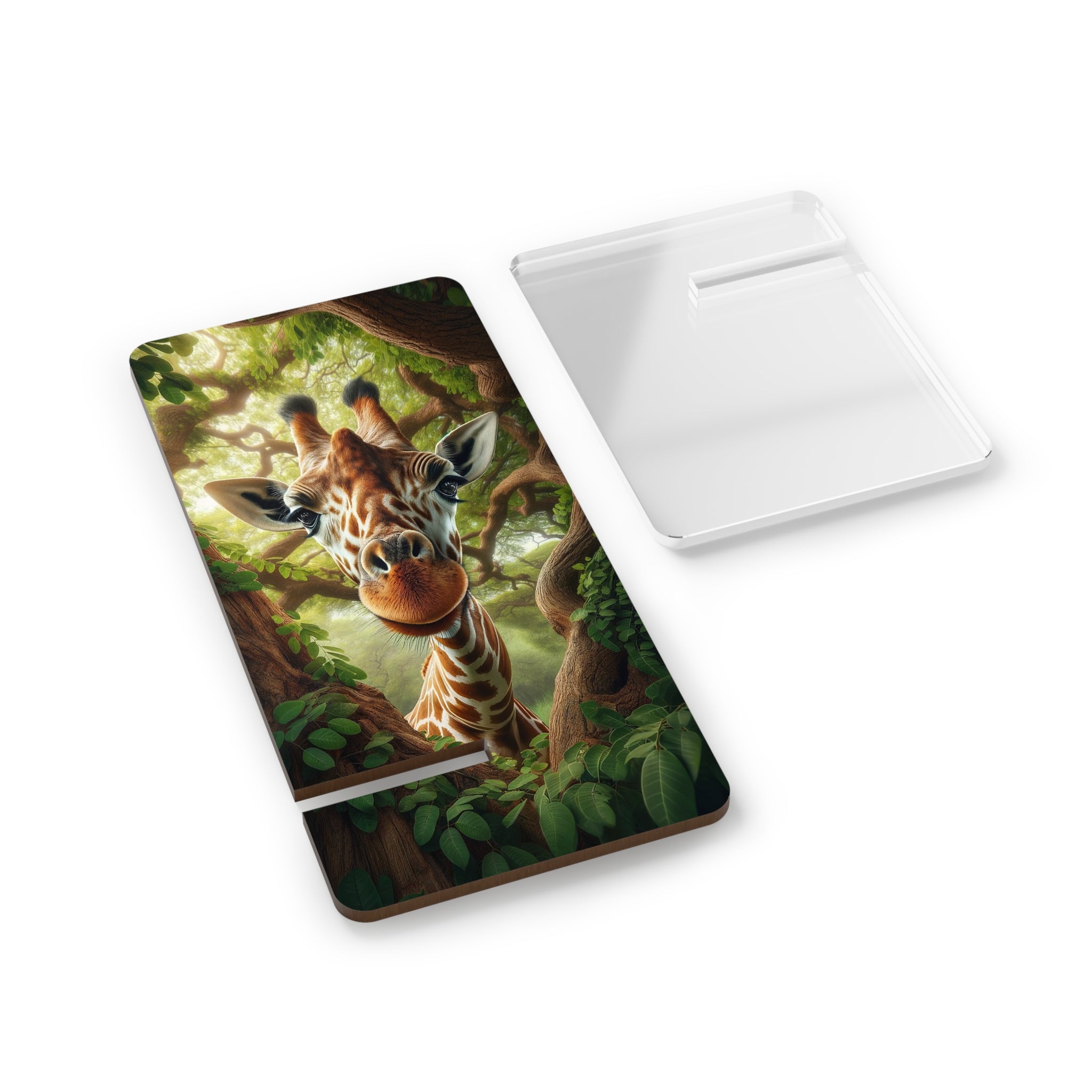 Giraffe eating leaves - Smartphone Stand