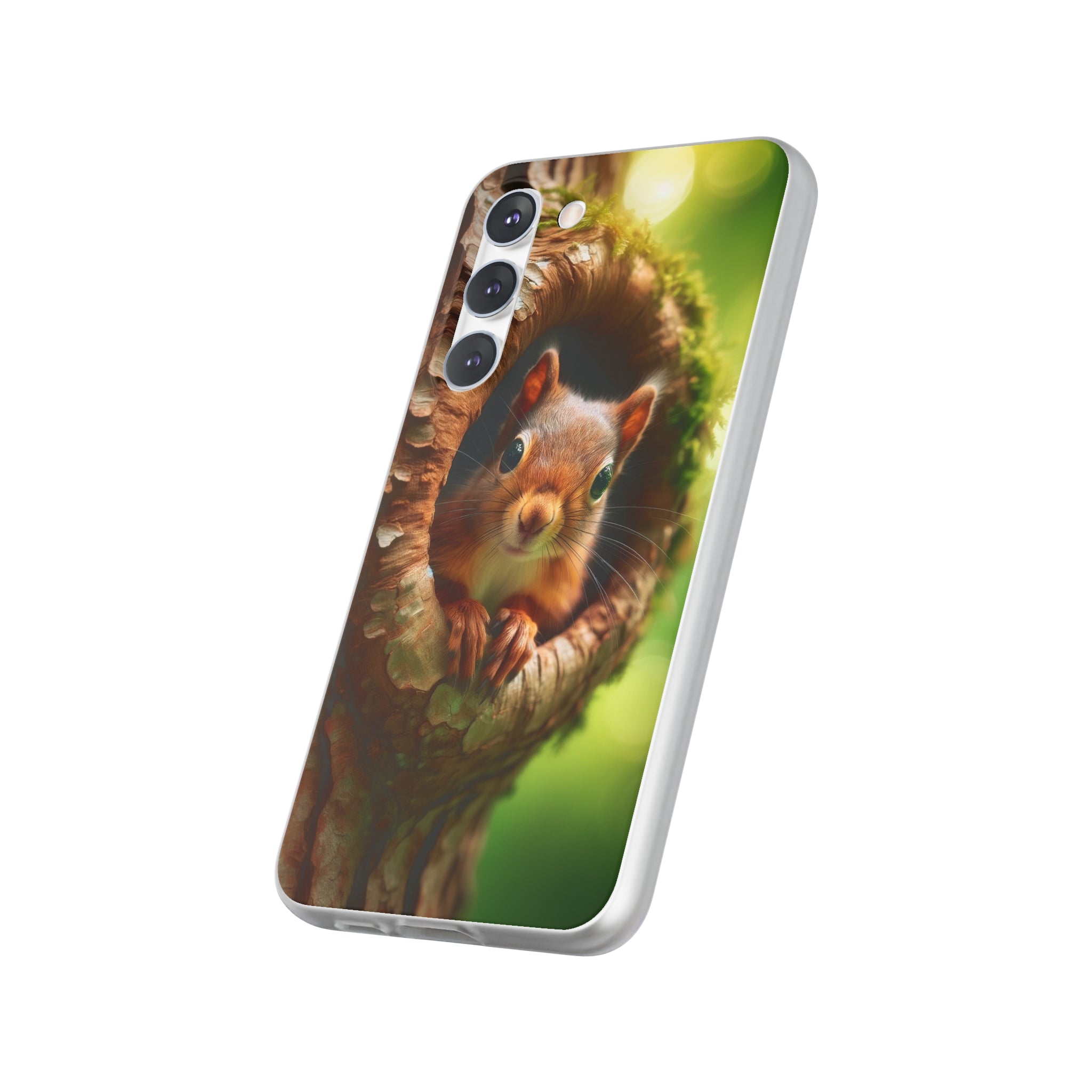 Squirrel in a treehole - Flexi Case (Samsung only)