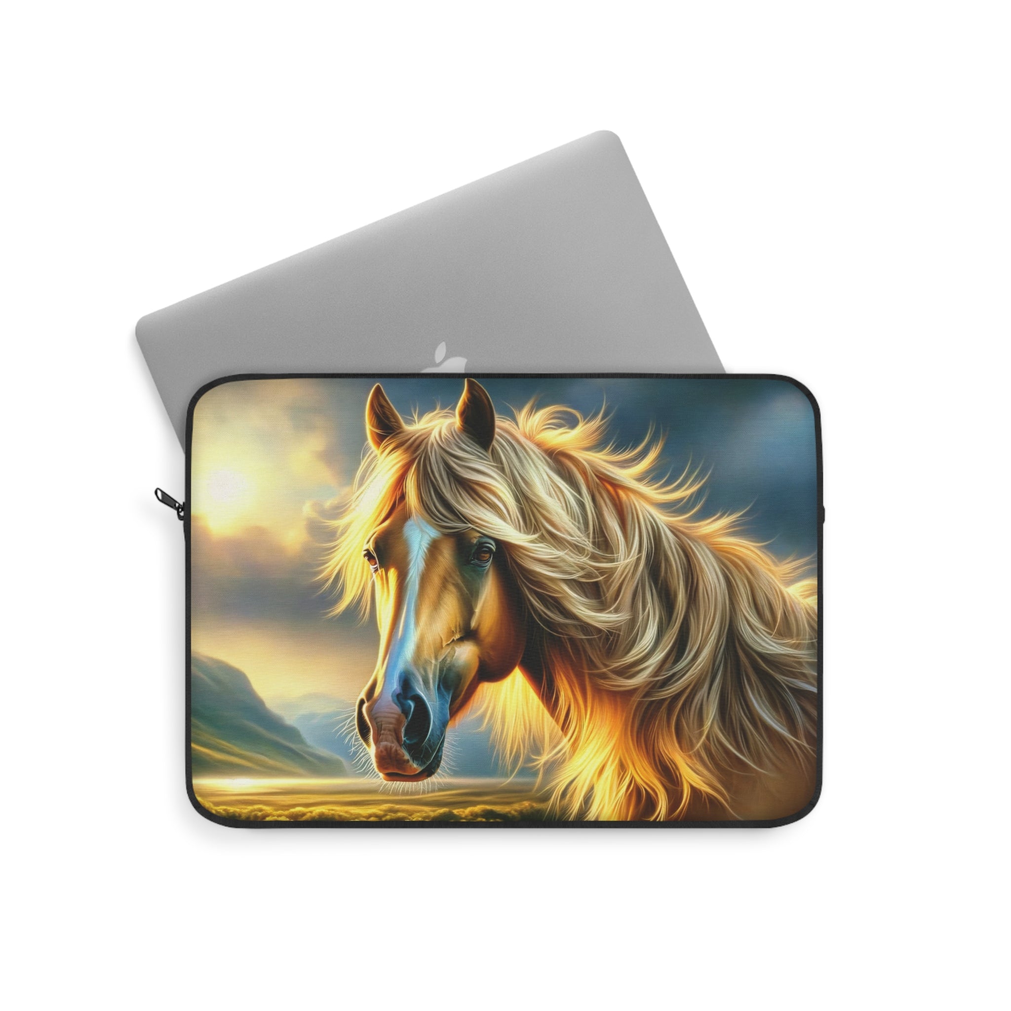 Golden coloured horse - Laptop Sleeve