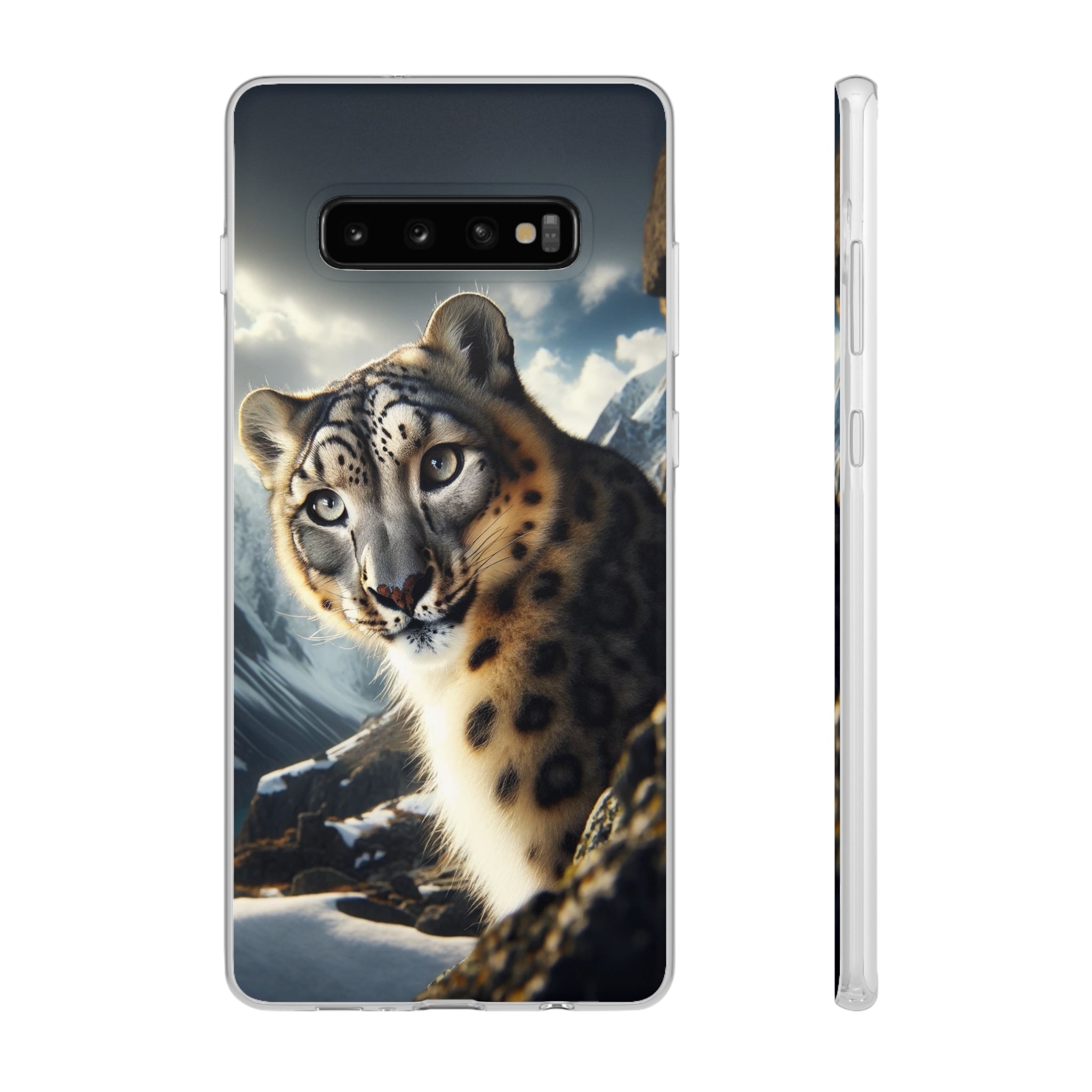 Curious Snow leopard - Flexi Case (Samsung only)