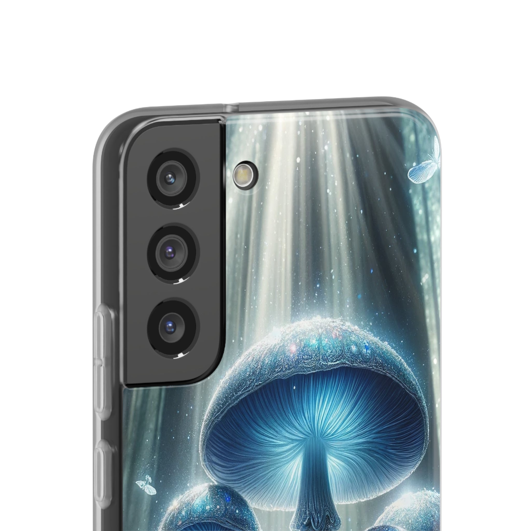 Lightblue mushrooms - Flexi Case (Samsung only)