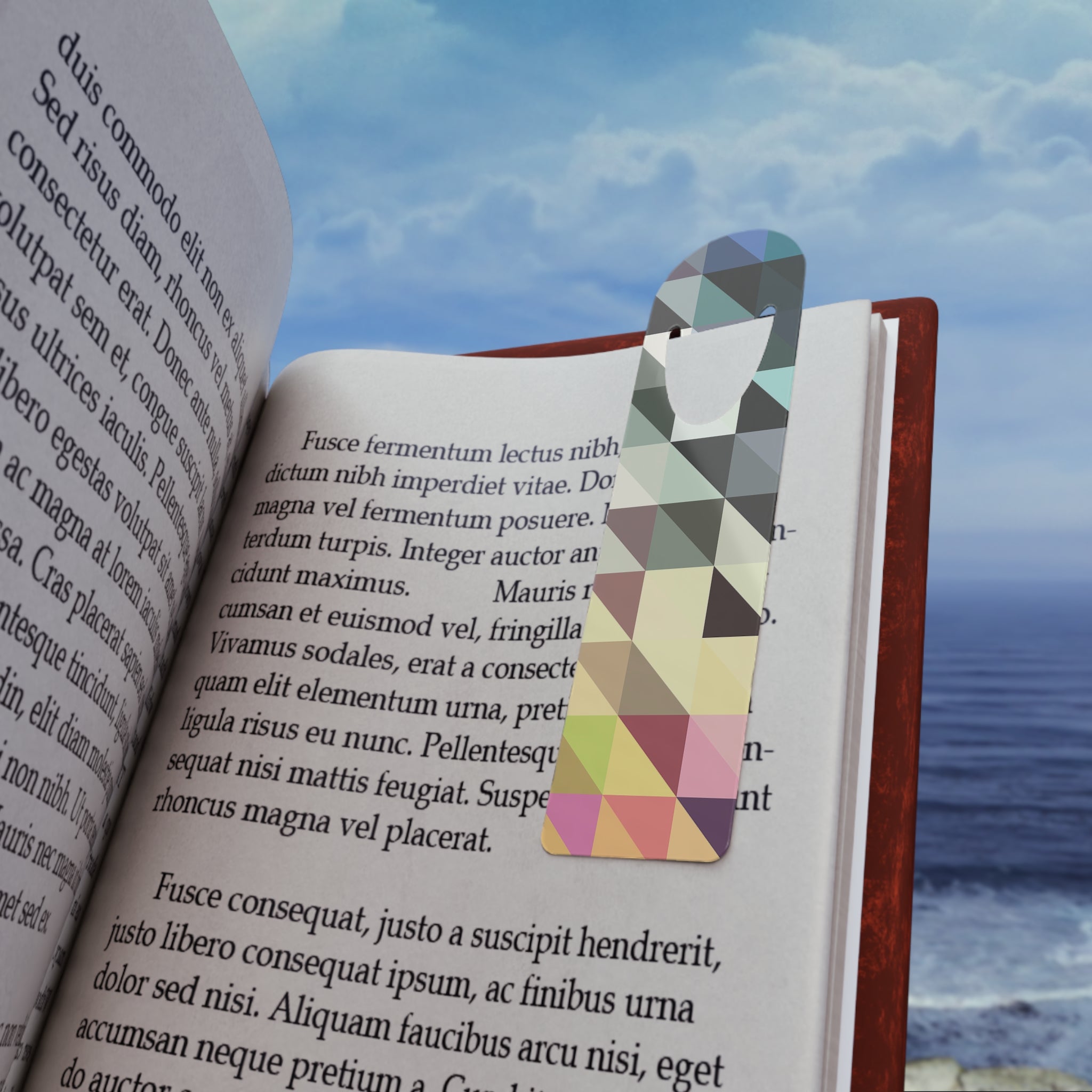 Multi coloured triangles 2 - Bookmark