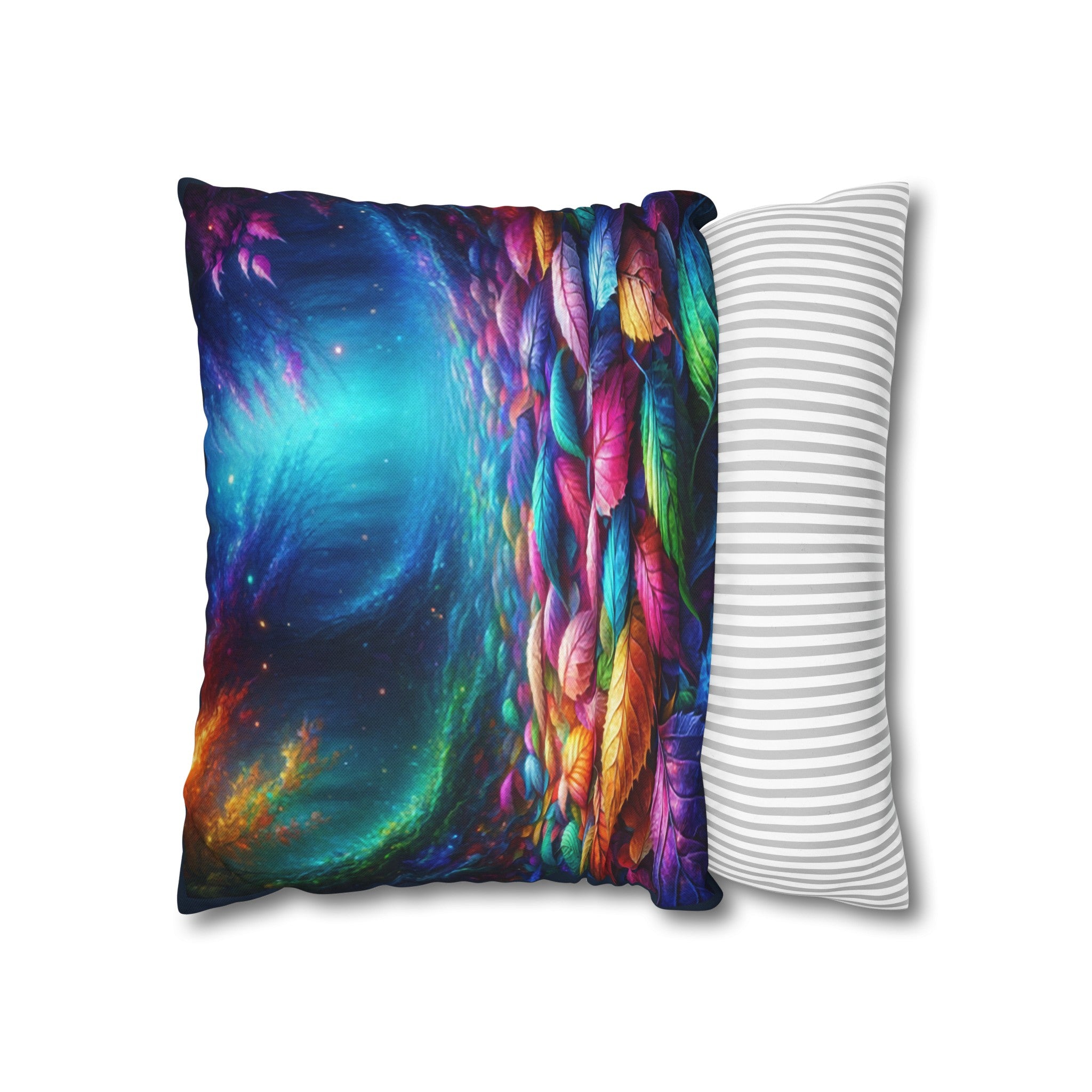 Magical Leaves 1 -  Polyester Square Pillowcase