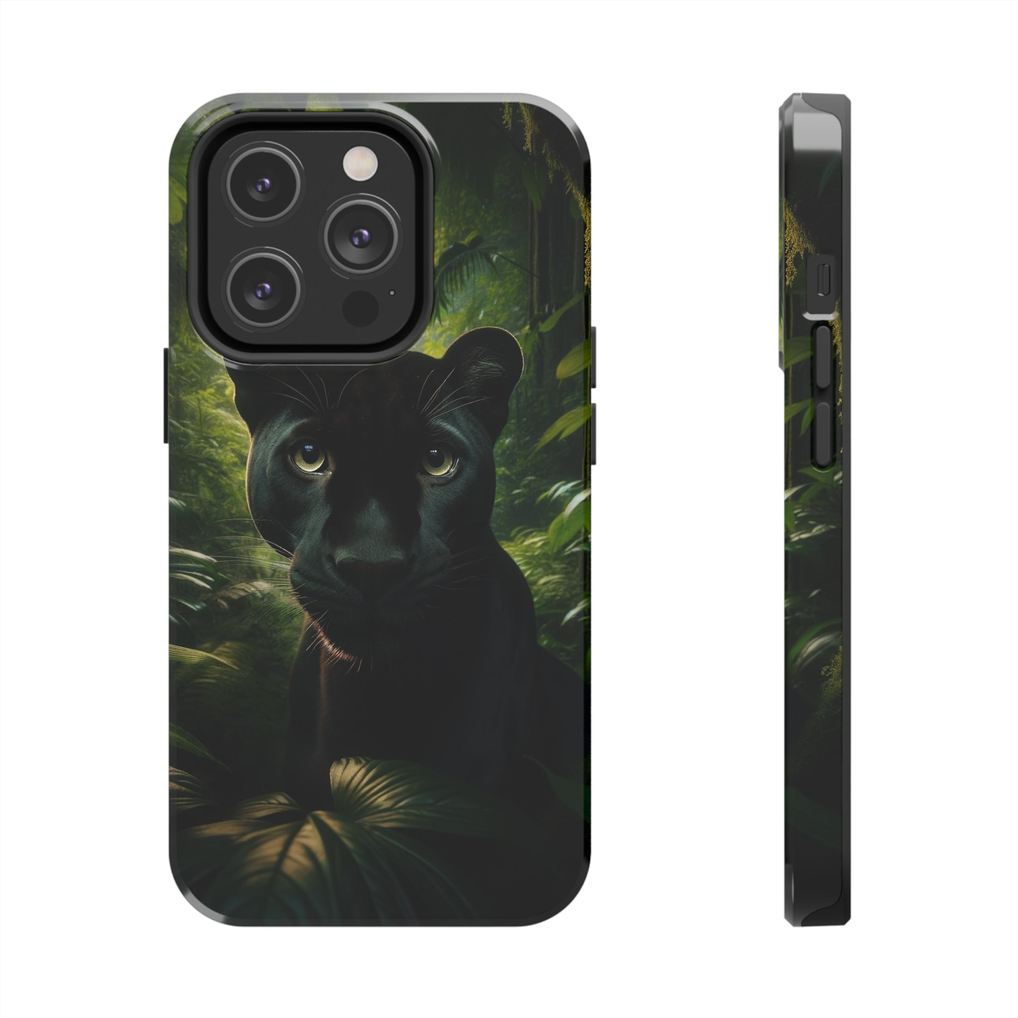 Curious black panther - Tough Phone Case