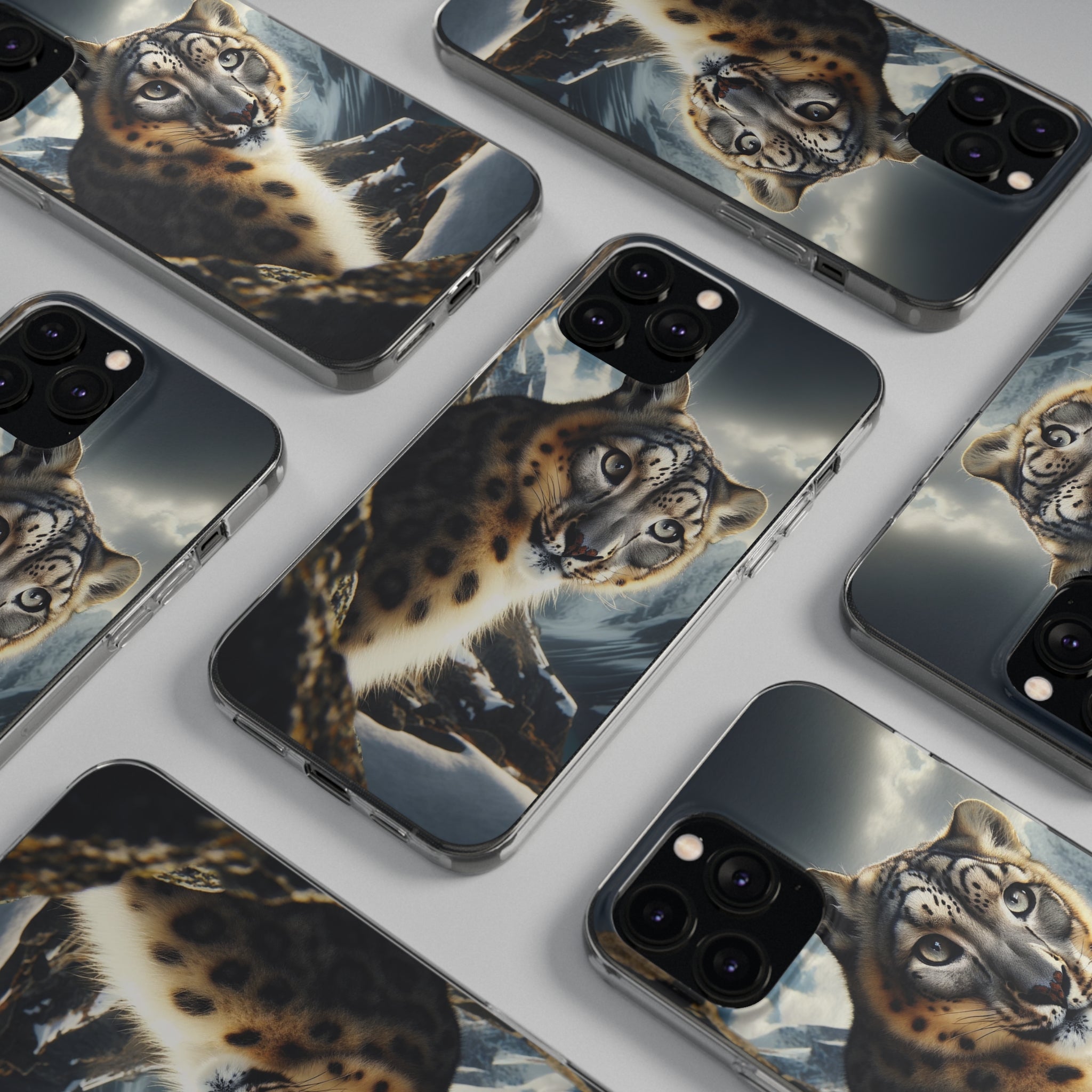 Snow Leopard - Soft Phone Case