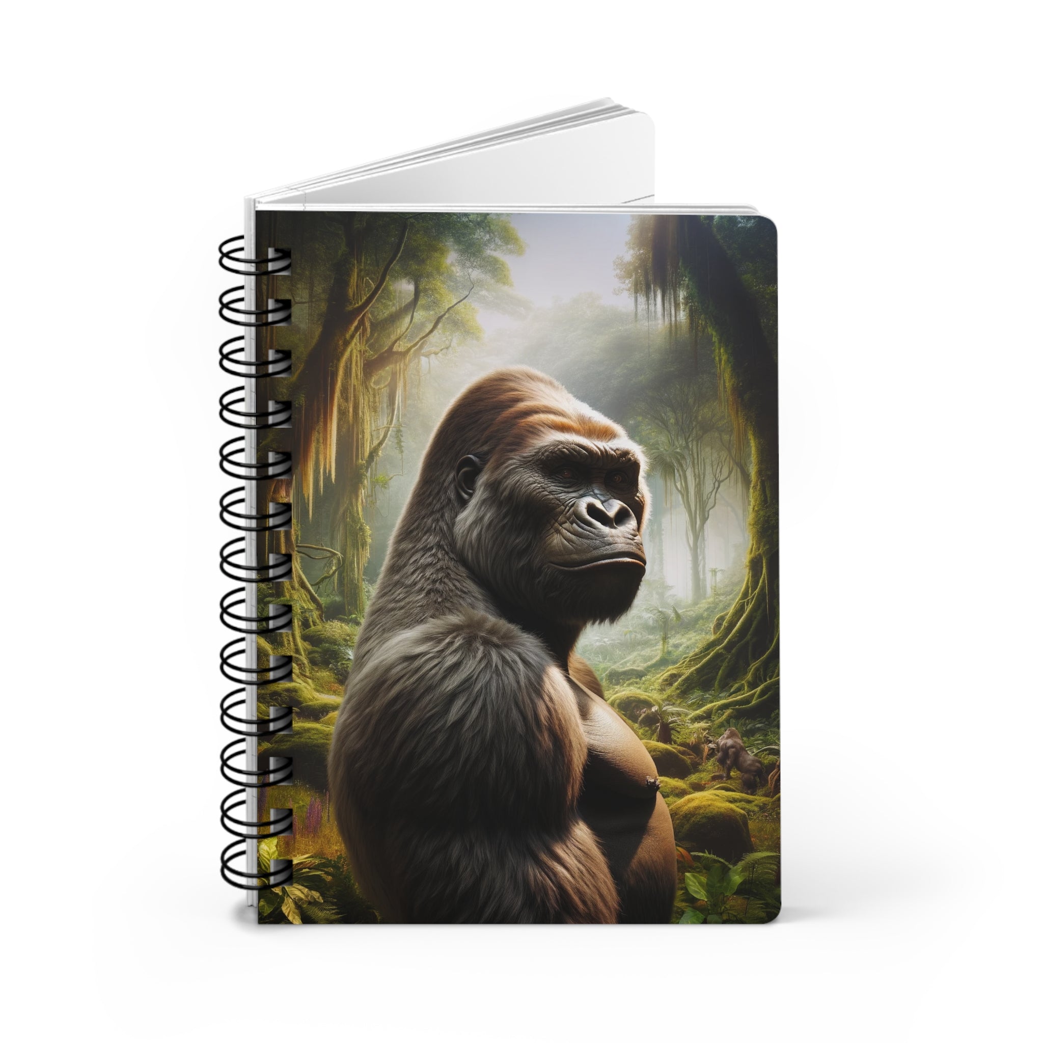 A curious gorilla - Spiral Notebook