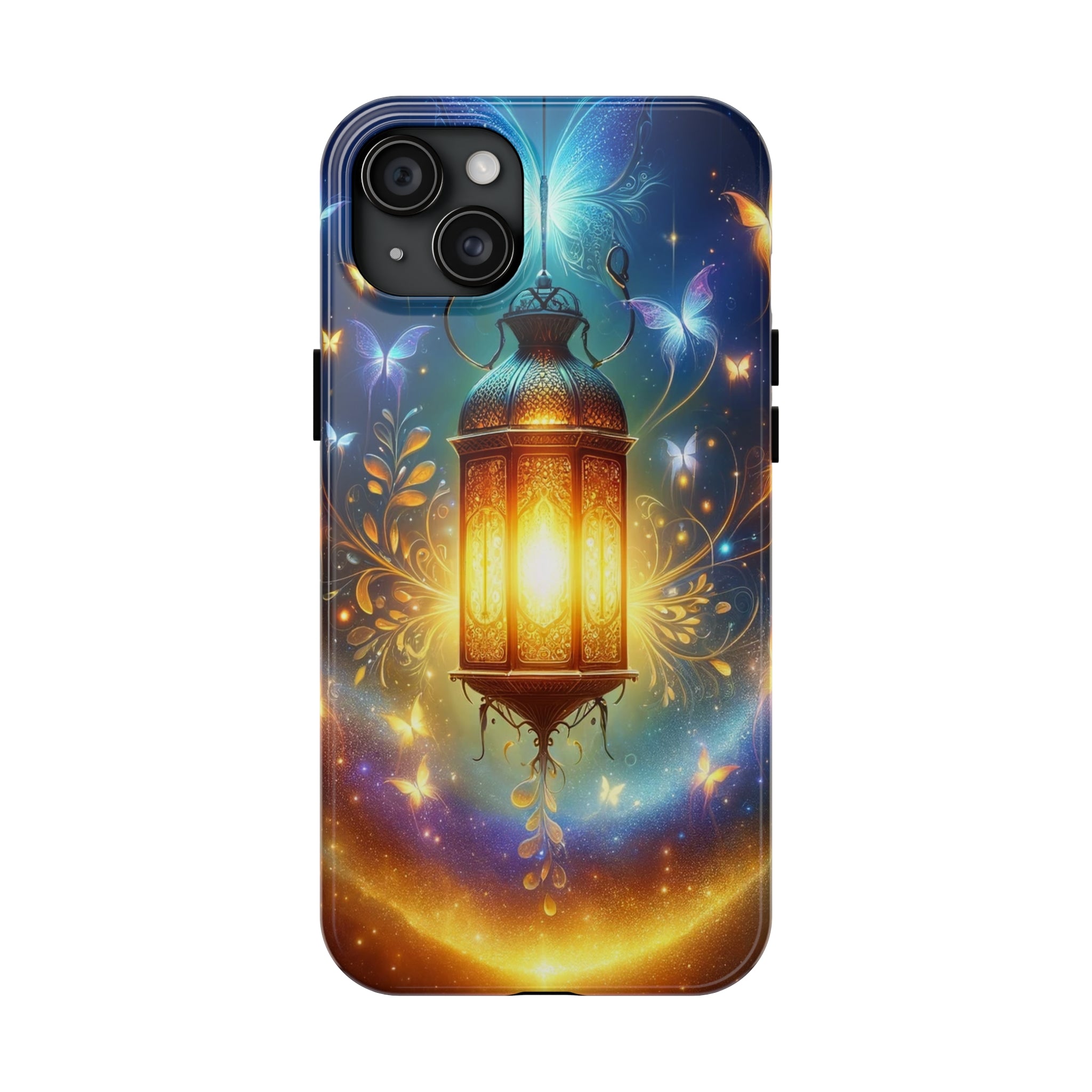 Butterflies around a lamp - Tough Phone Case