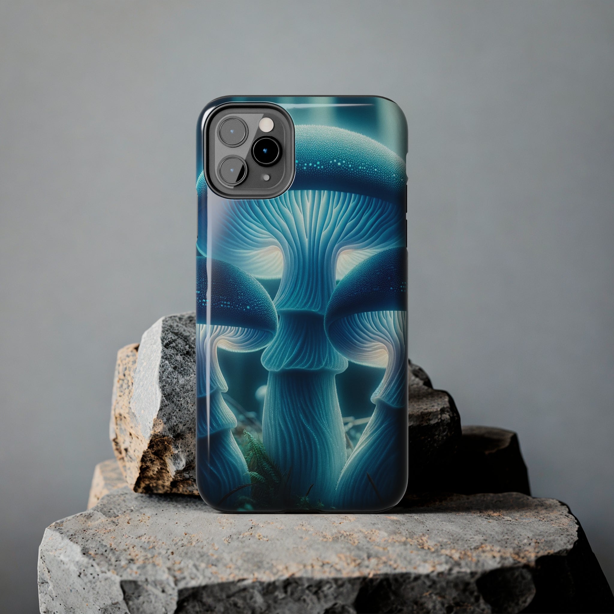 Blue Mushrooms - Tough Phone Case