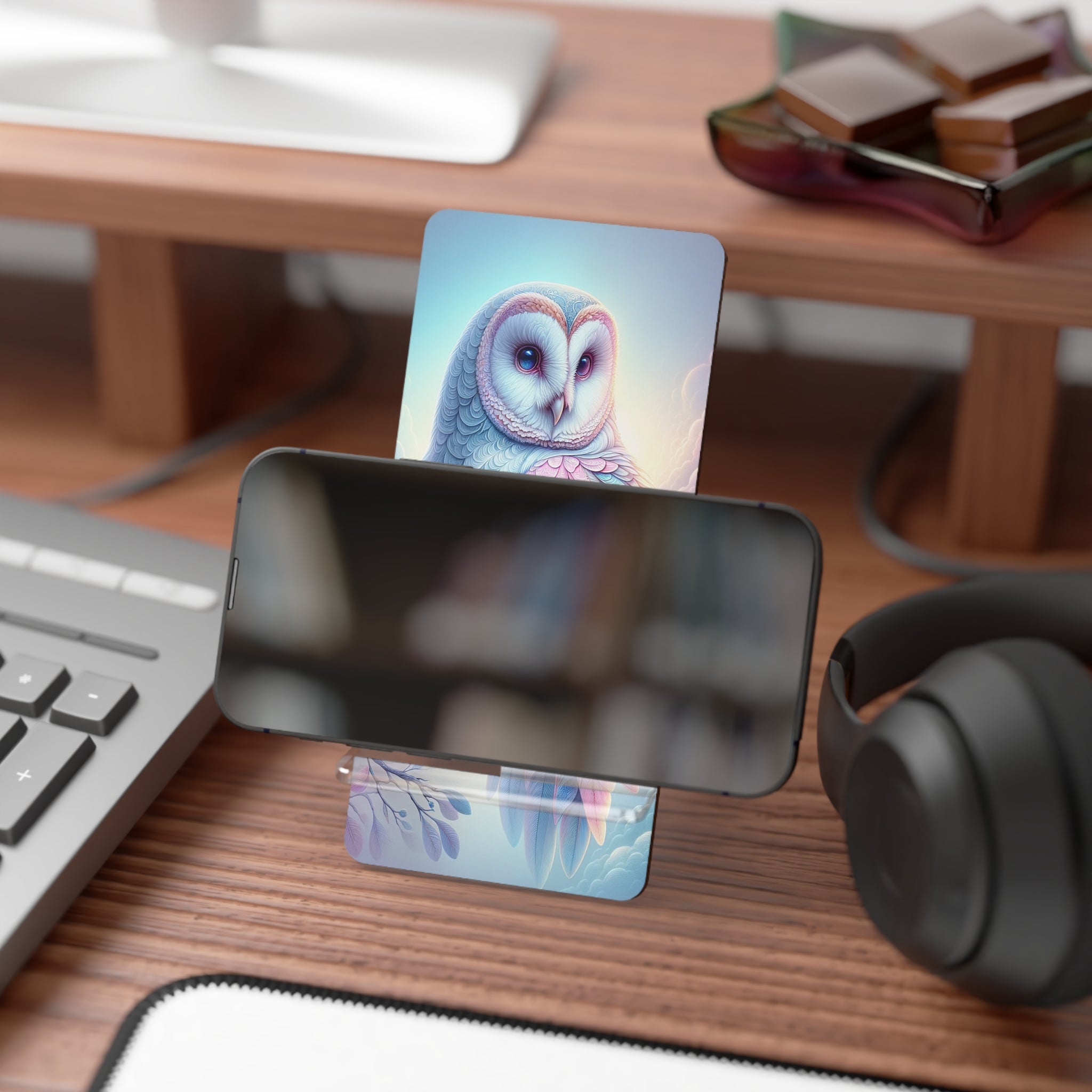 Pastel colored owl - Smartphone Stand