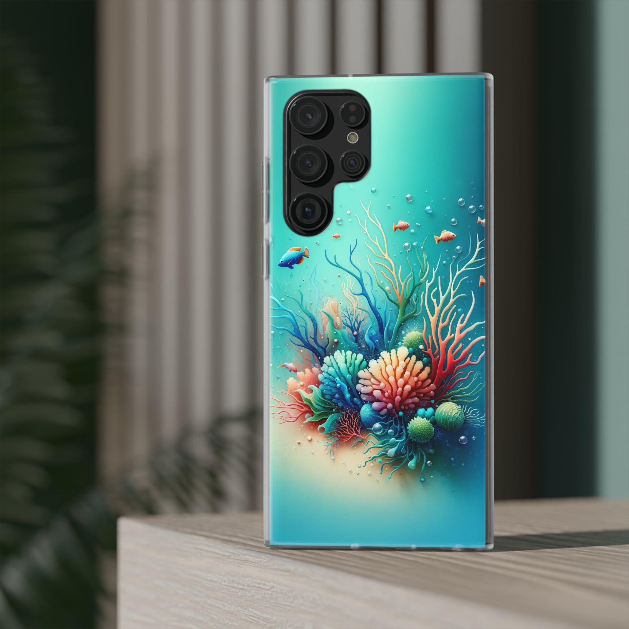 Fish around coral reef - Flexi Case (Samsung only)