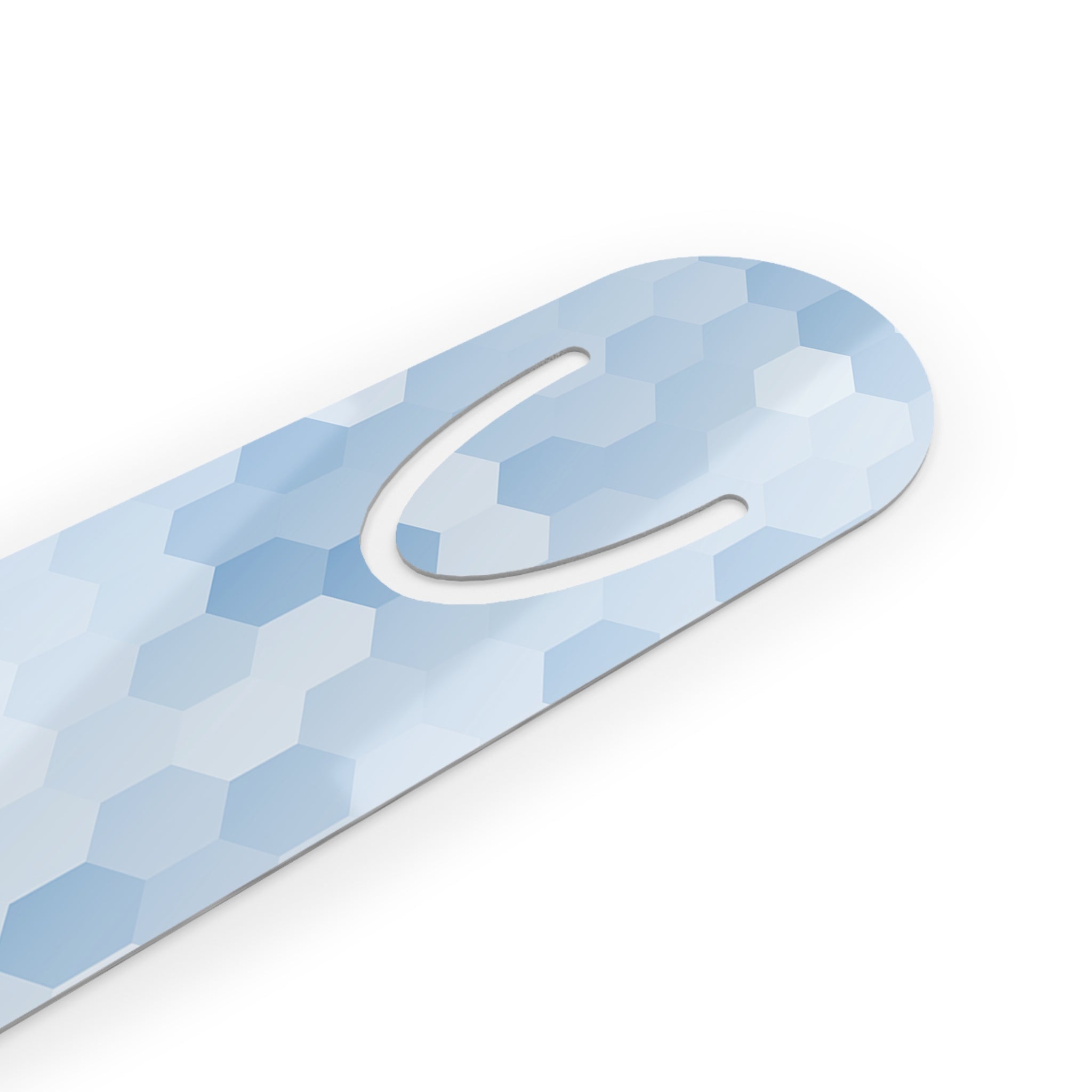 Light-blue hexagons - Bookmark