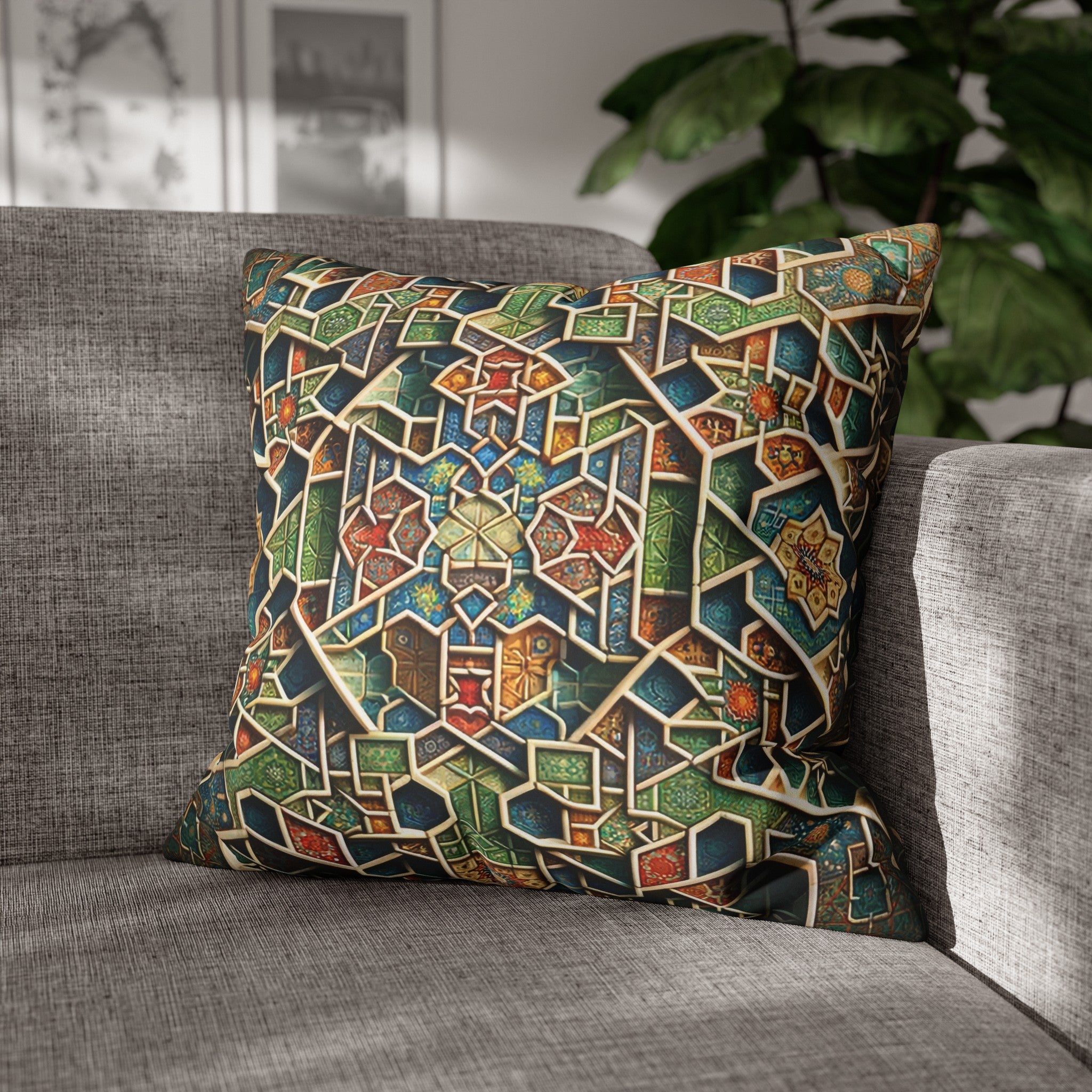 Persian Art (2) - Suede Square Pillowcase