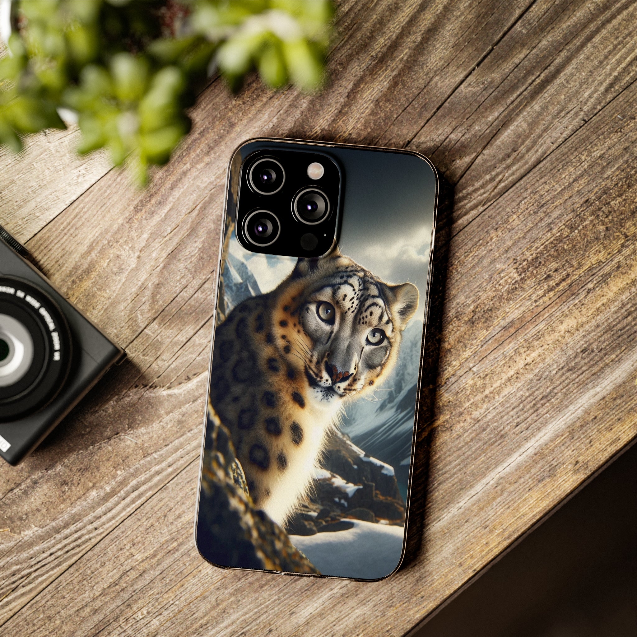 Snow Leopard - Soft Phone Case