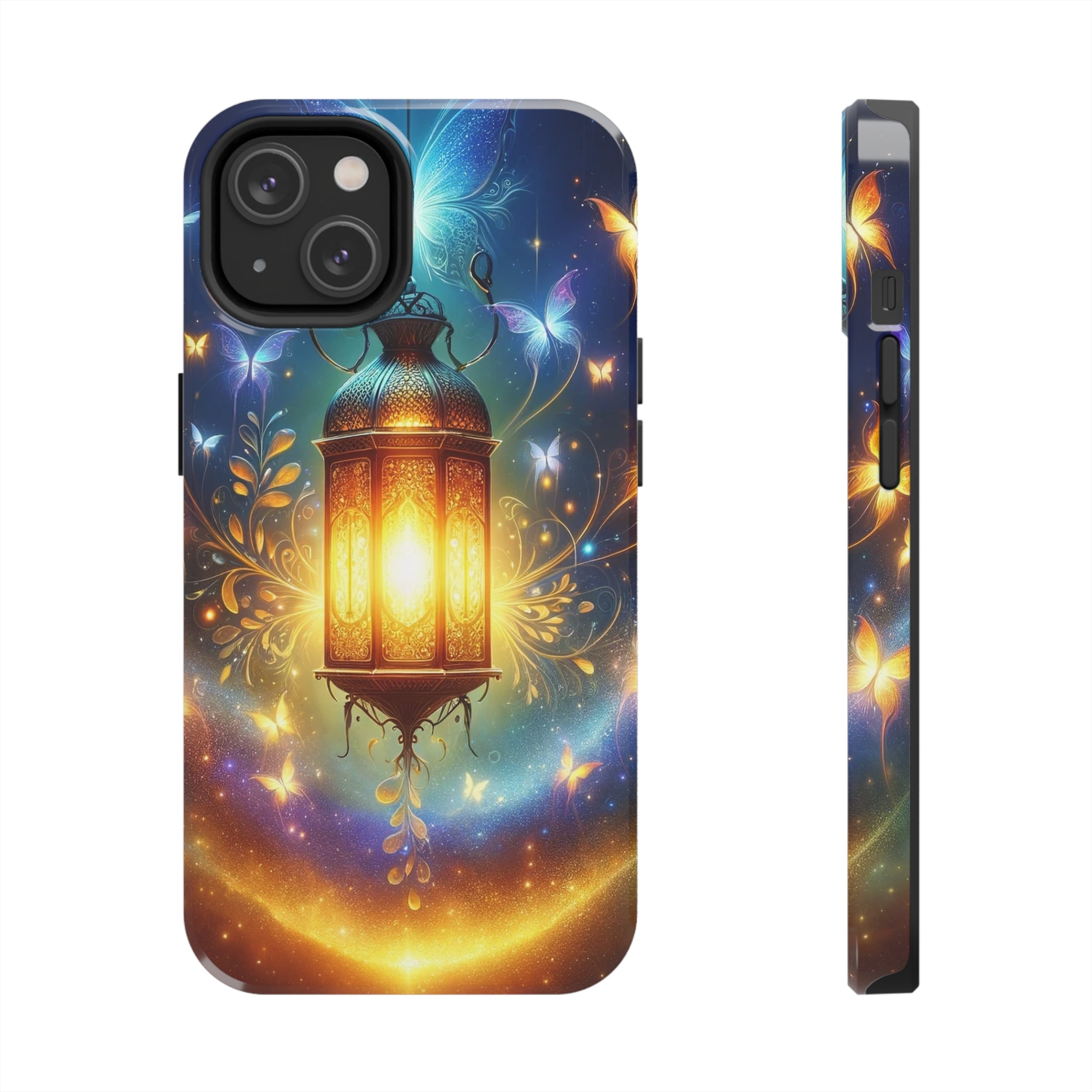 Butterflies around a lamp - Tough Phone Case