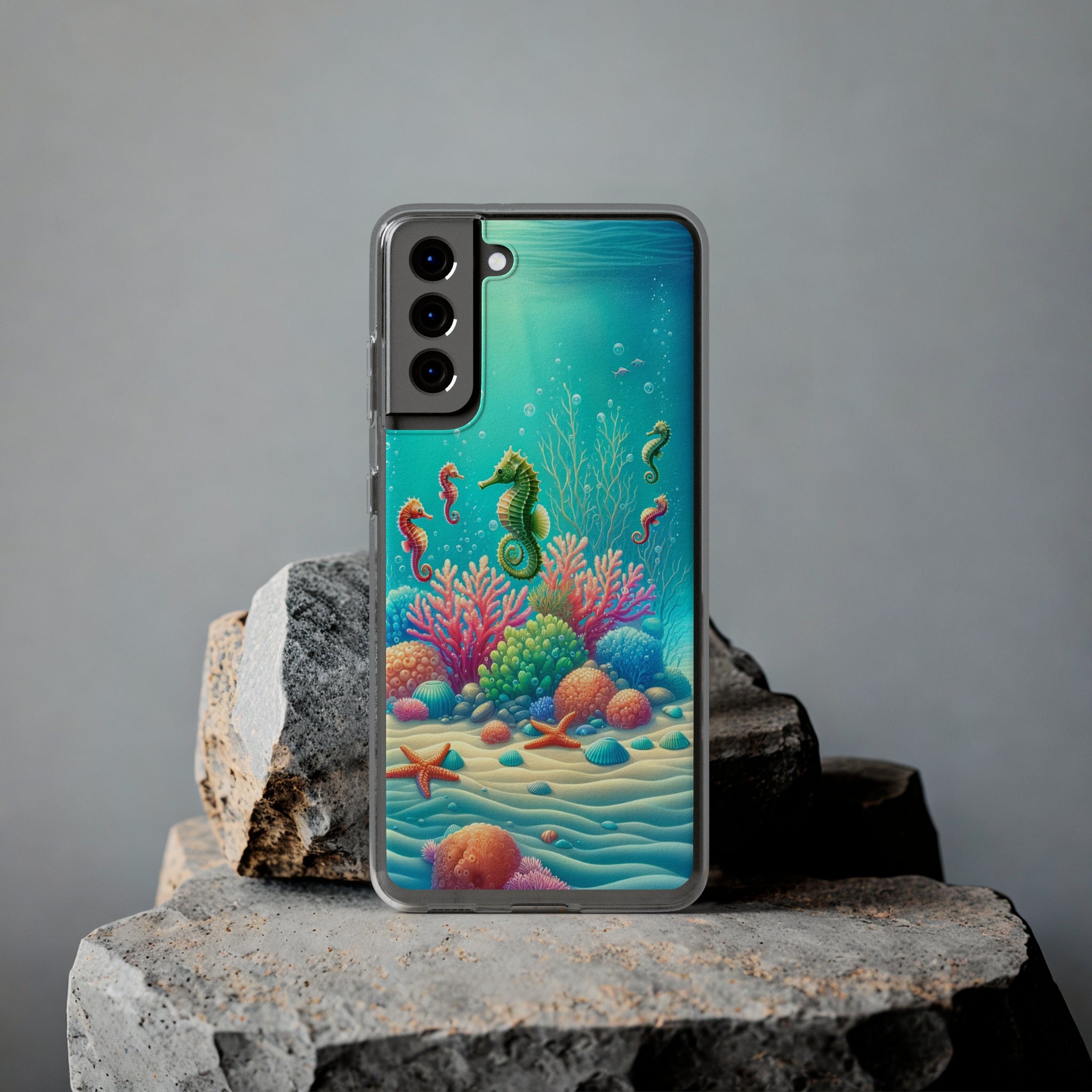 Seahorses - Soft Phone Case