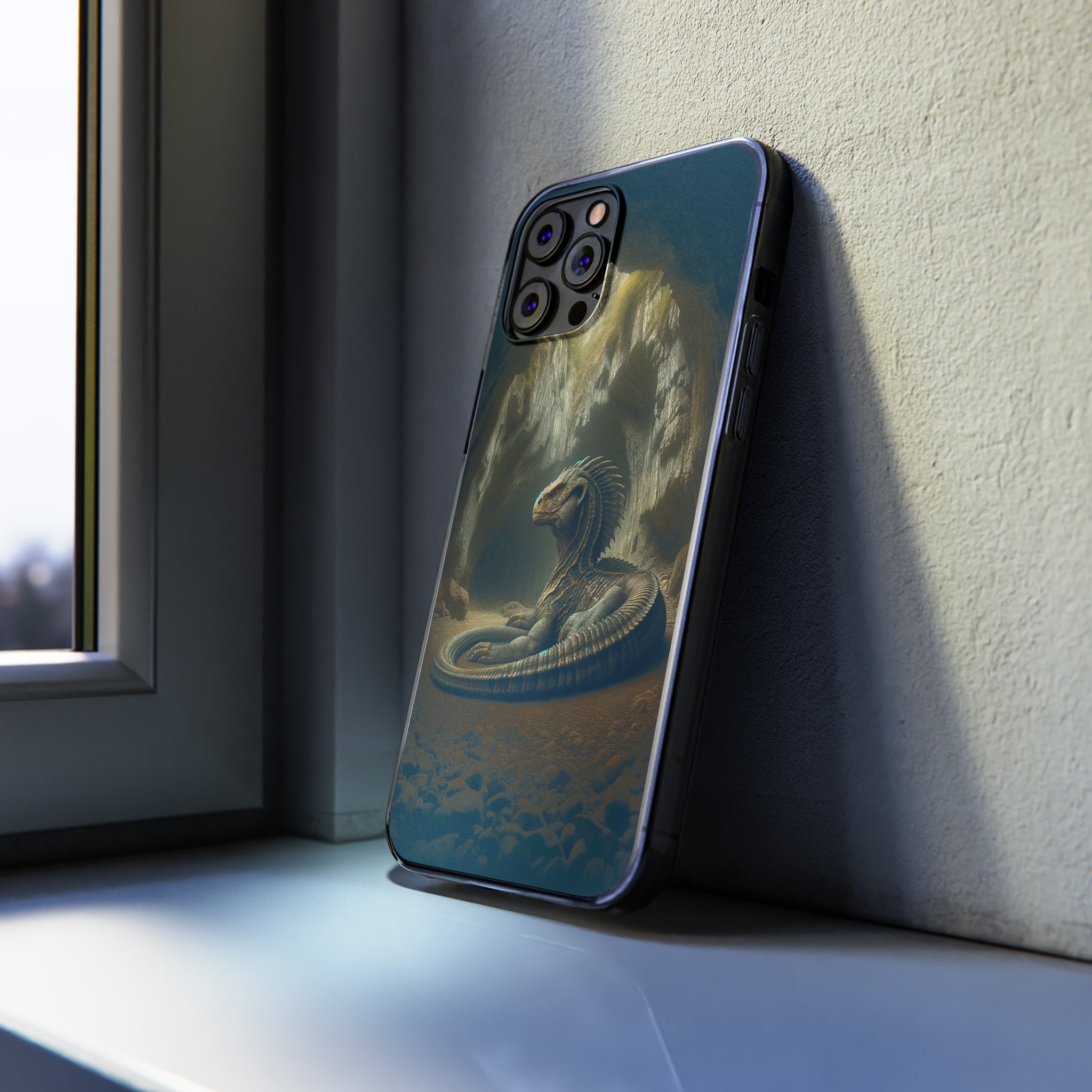 Basilisk in a cave - Soft Phone Case