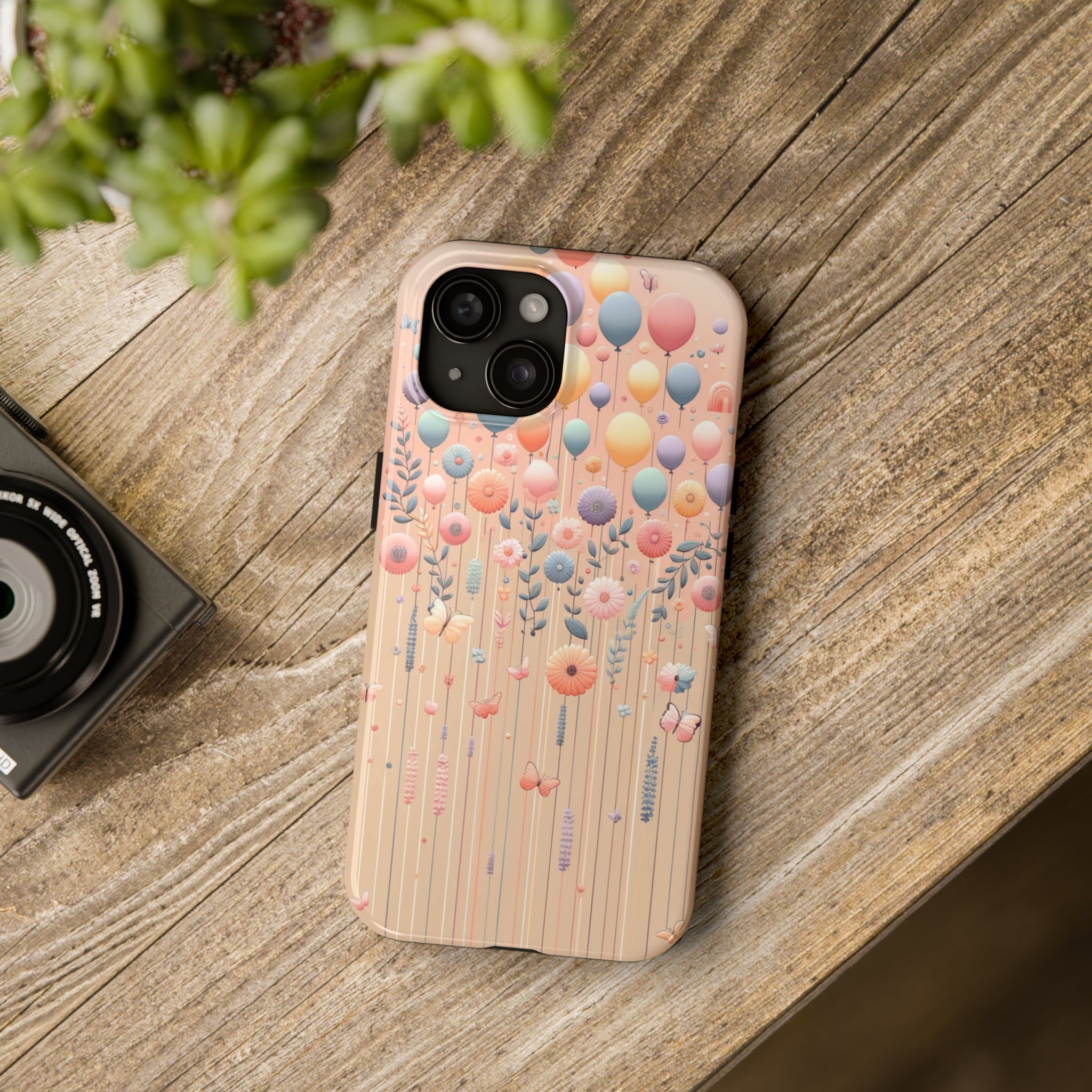 Balloons and flowers - Tough Phone Case