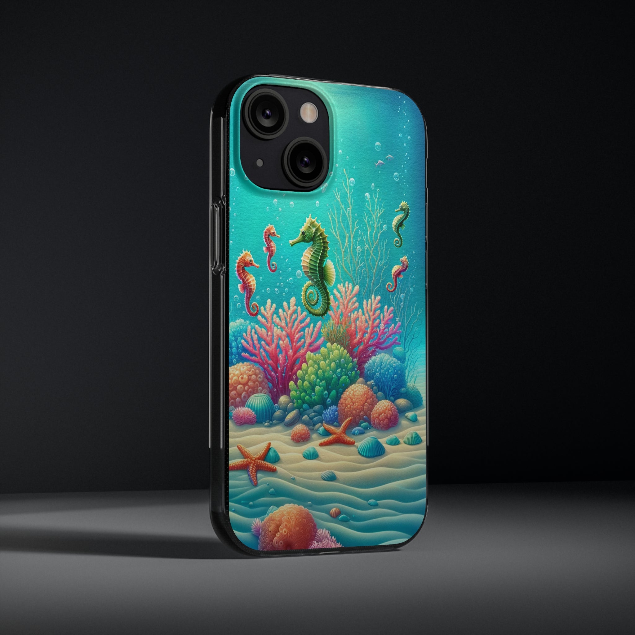 Seahorses - Soft Phone Case