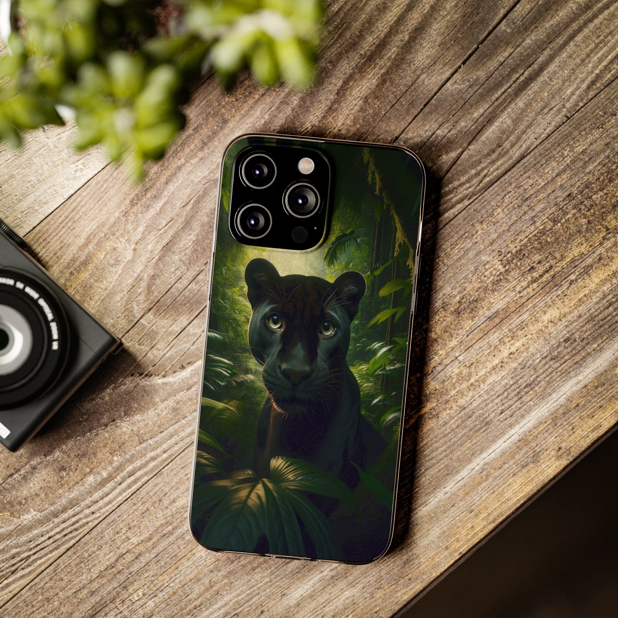 Curious Panther - Soft Phone Case