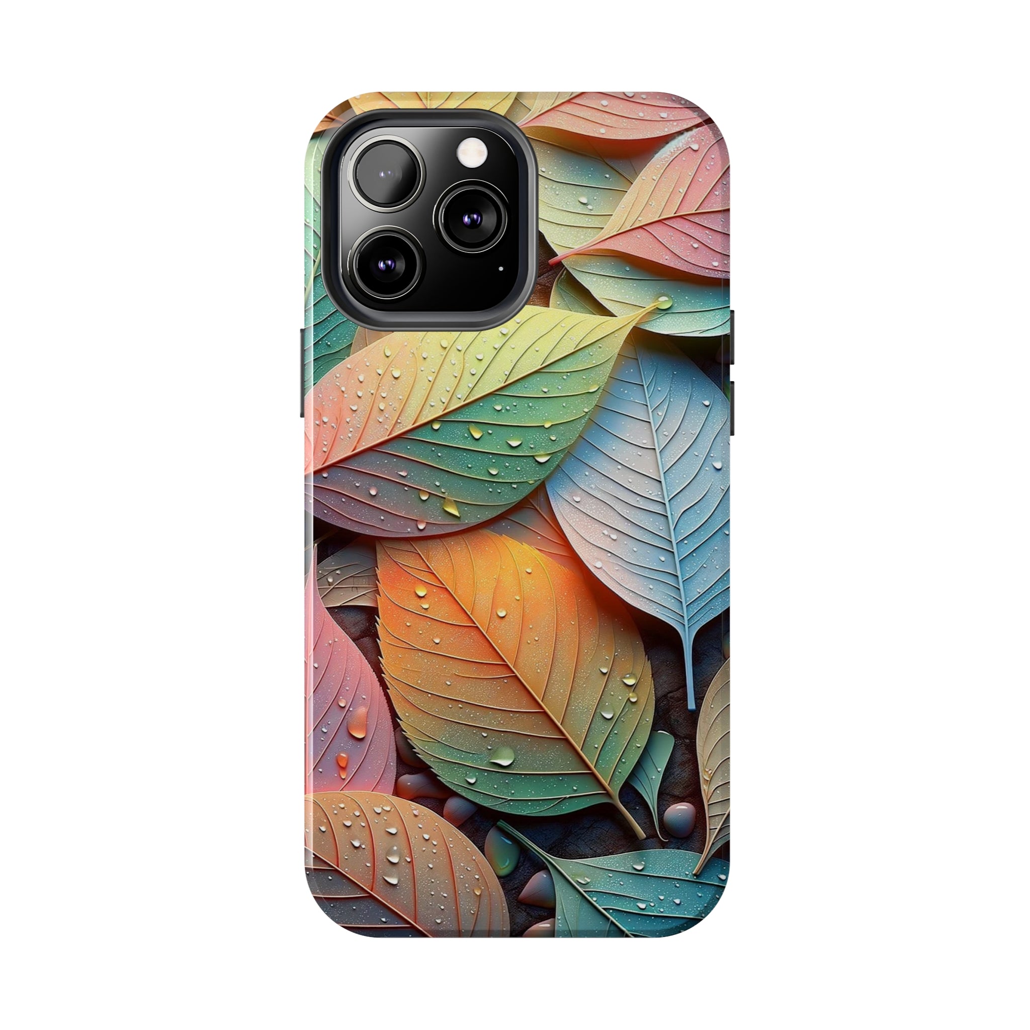 Pastel coloured leaves - Tough Phone Case