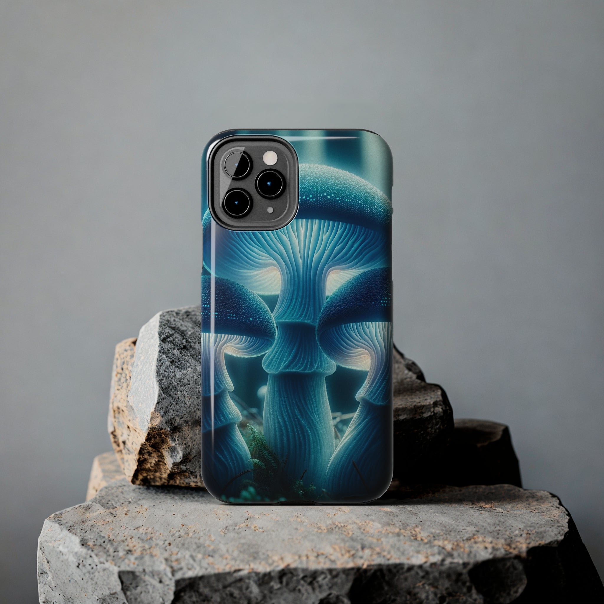 Blue Mushrooms - Tough Phone Case