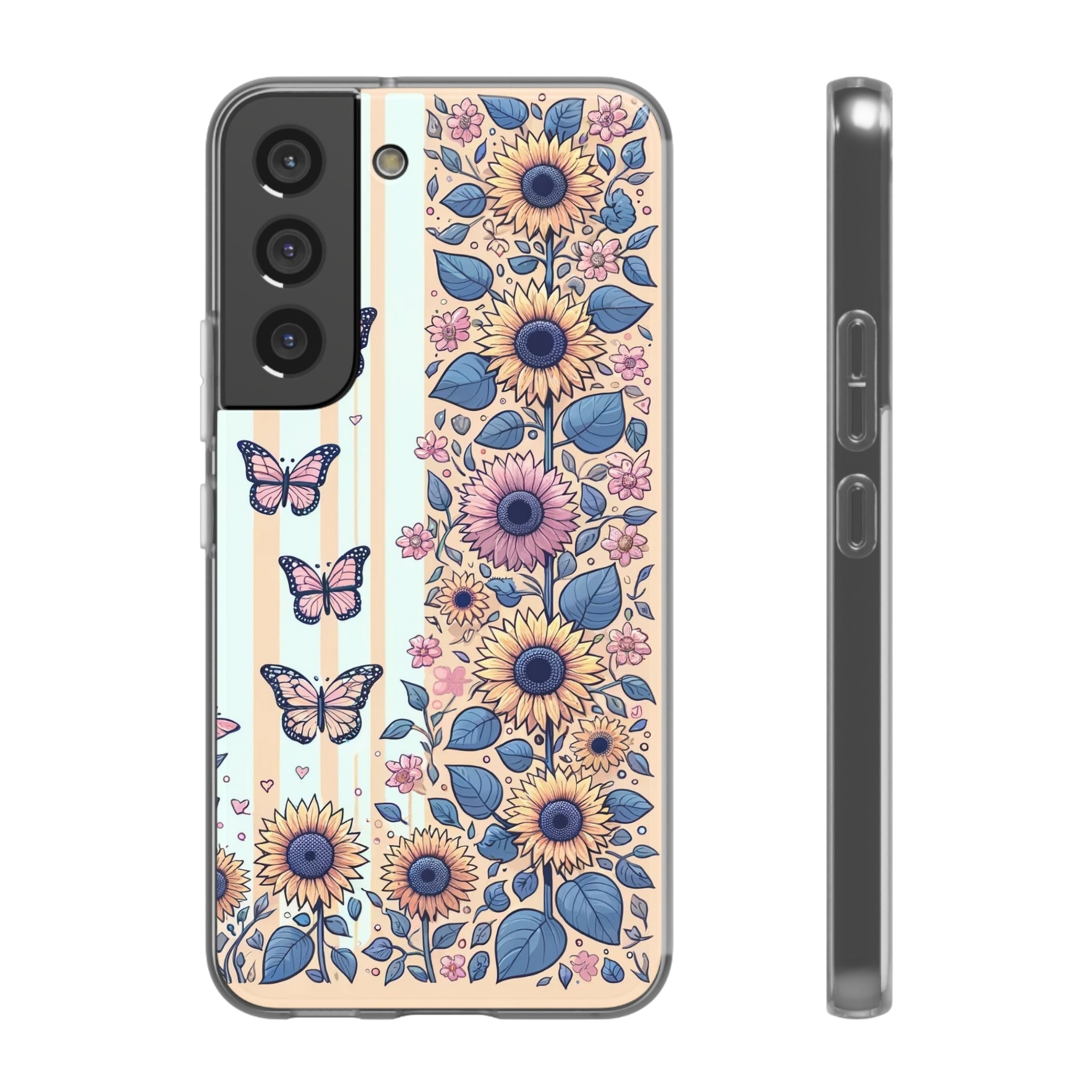 Sunflowers and butterflies - Flexi Case (Samsung only)