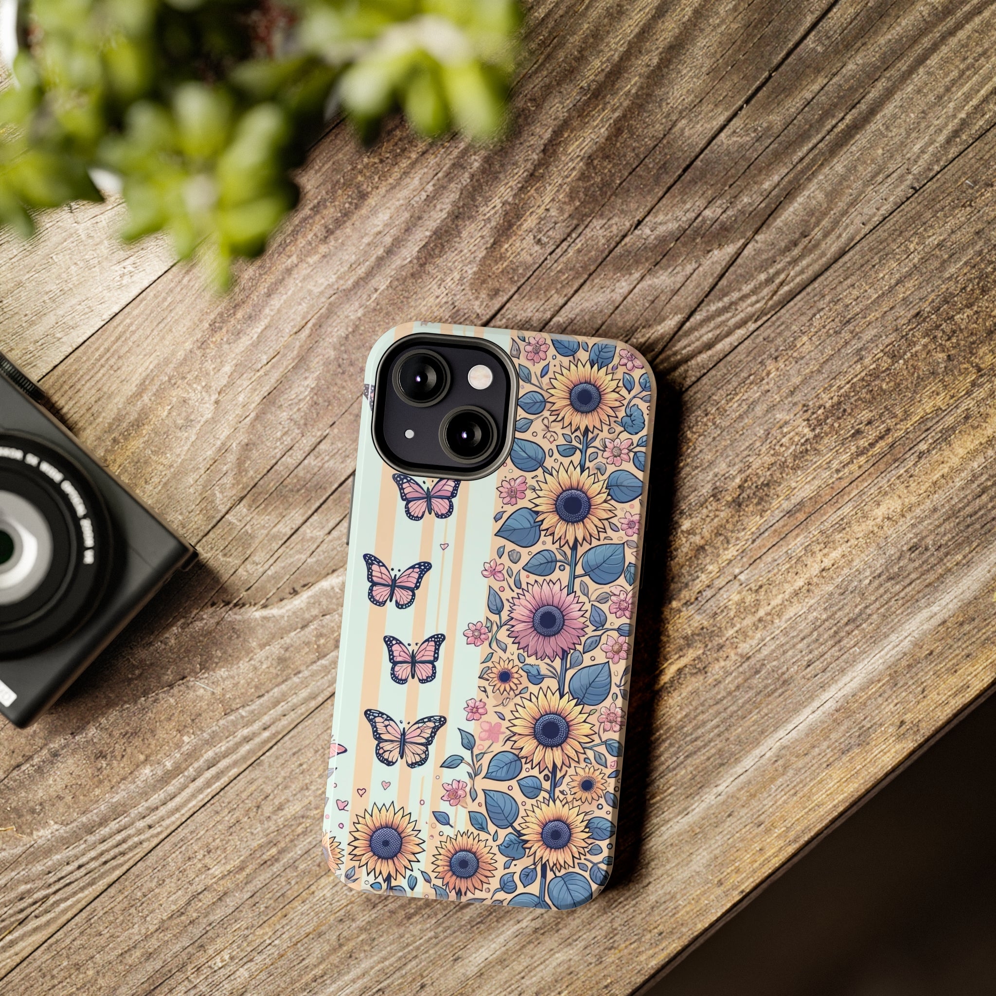 Butterflies and Sunflowers - Tough Phone Case