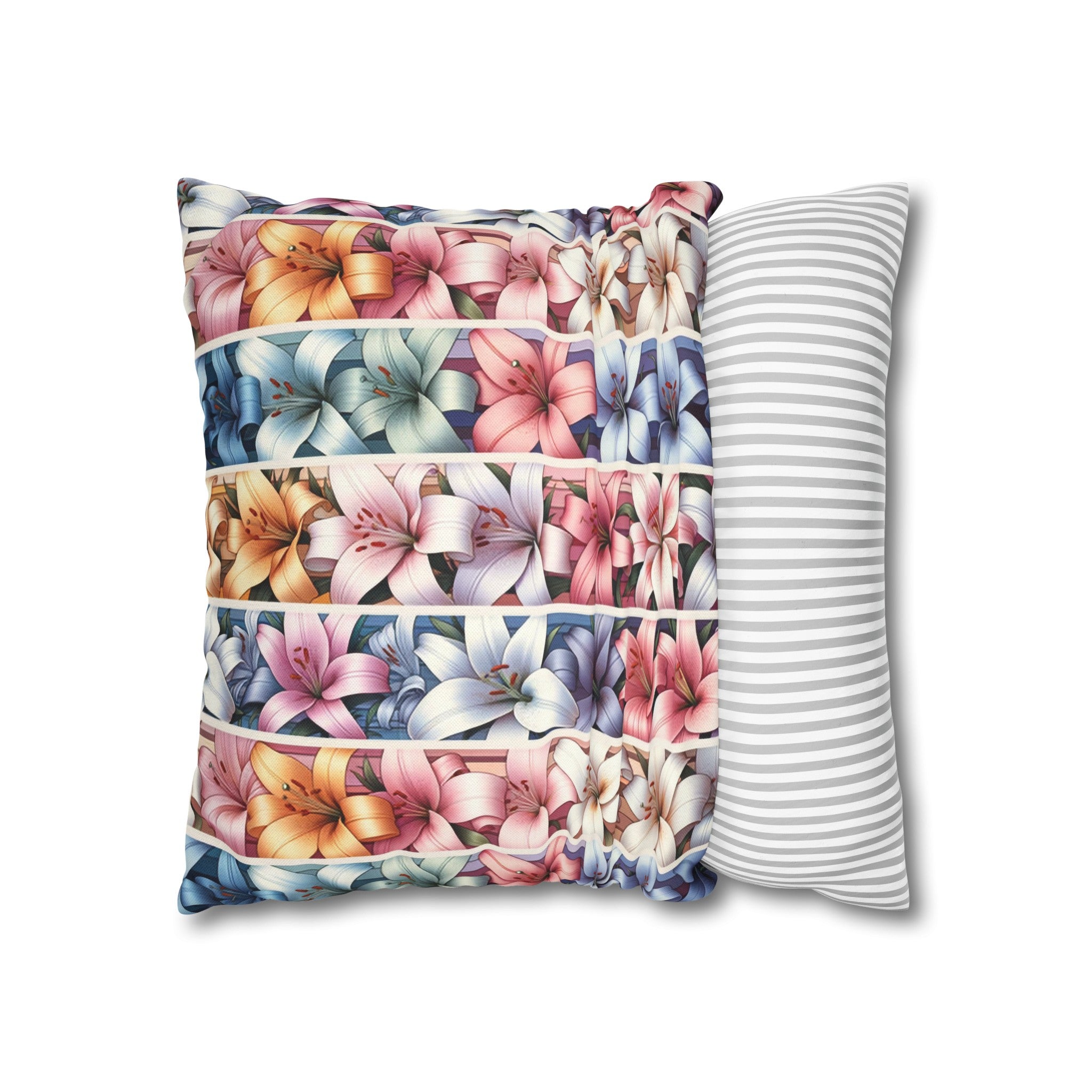 Lilies 5 - Polyester Square Pillowcase