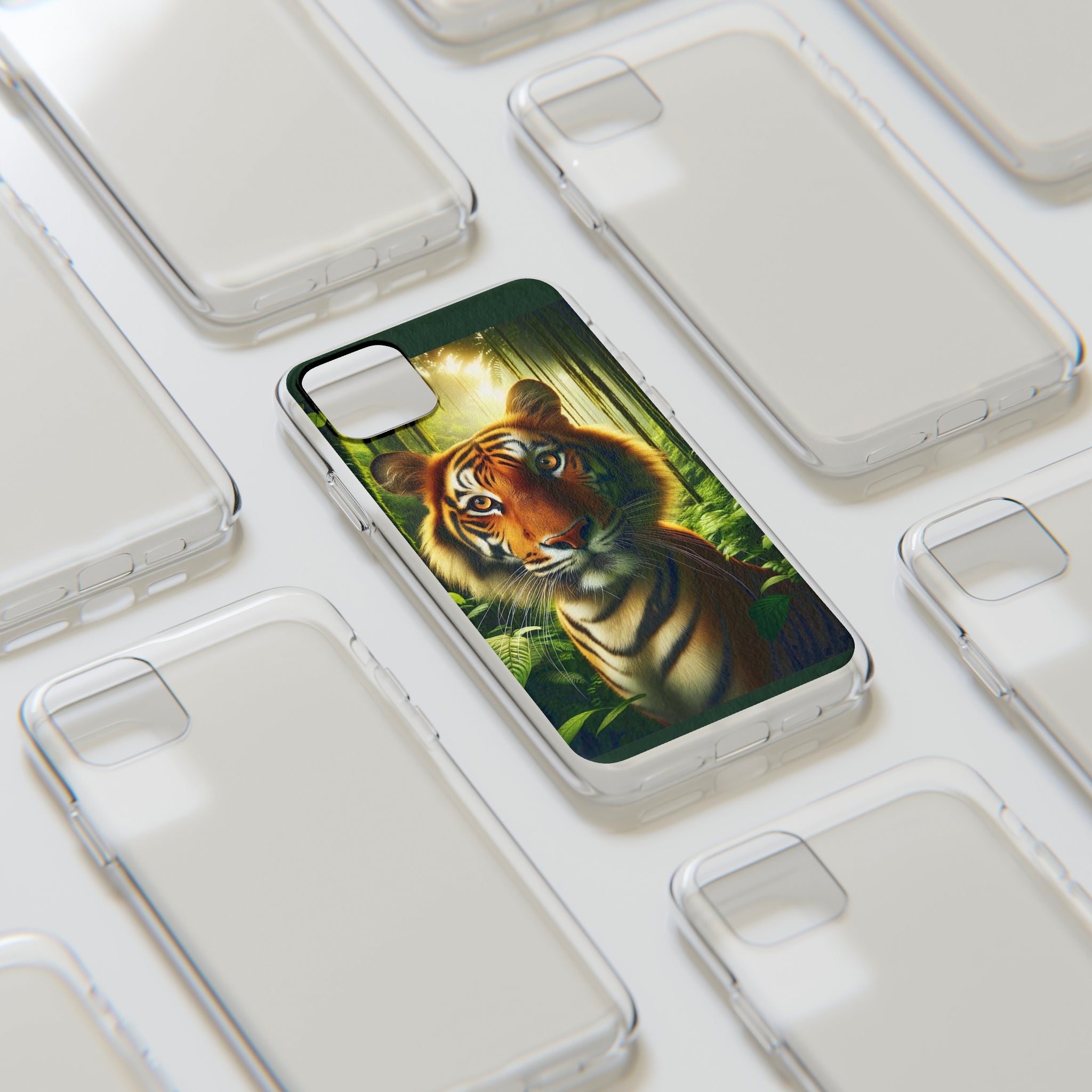 Curious Tiger - Soft Phone Cases