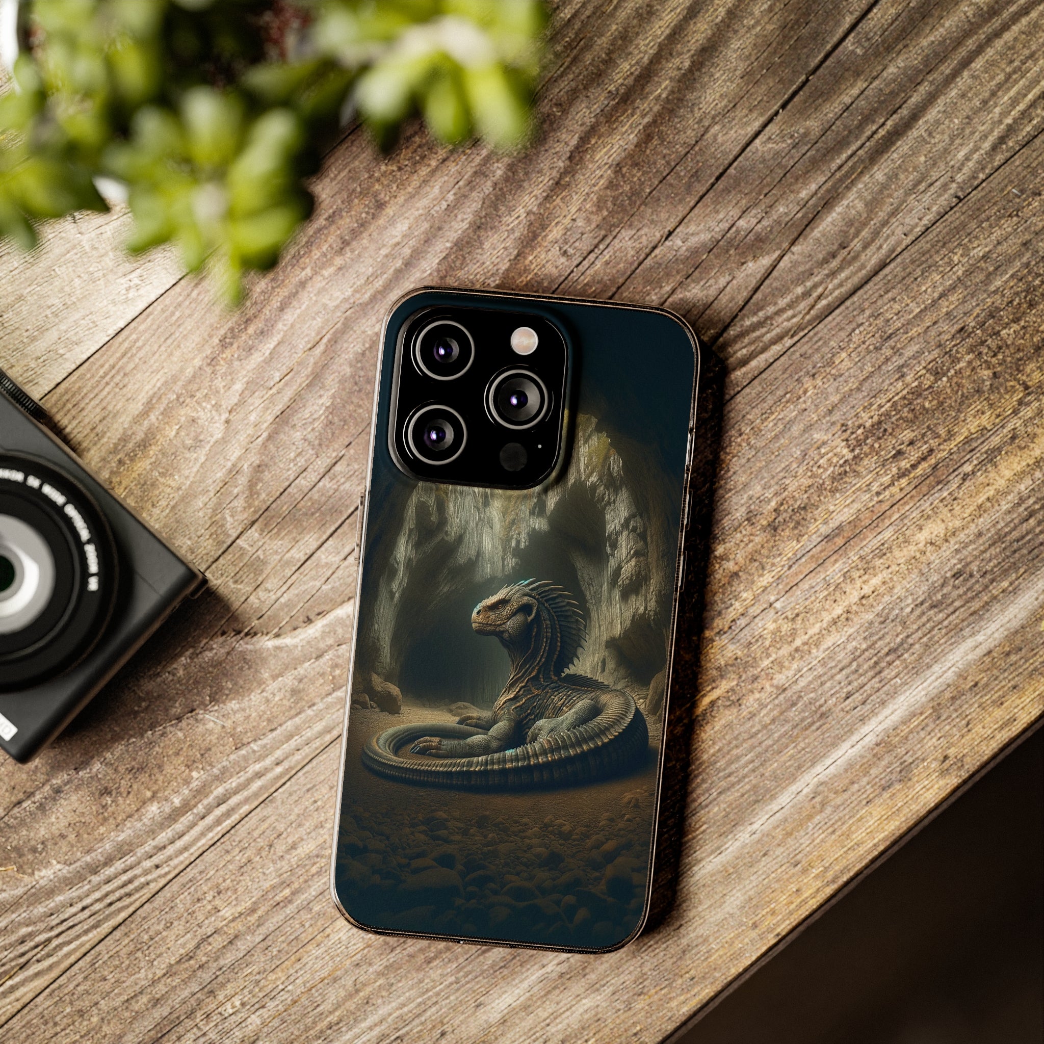 Basilisk in a cave - Soft Phone Case