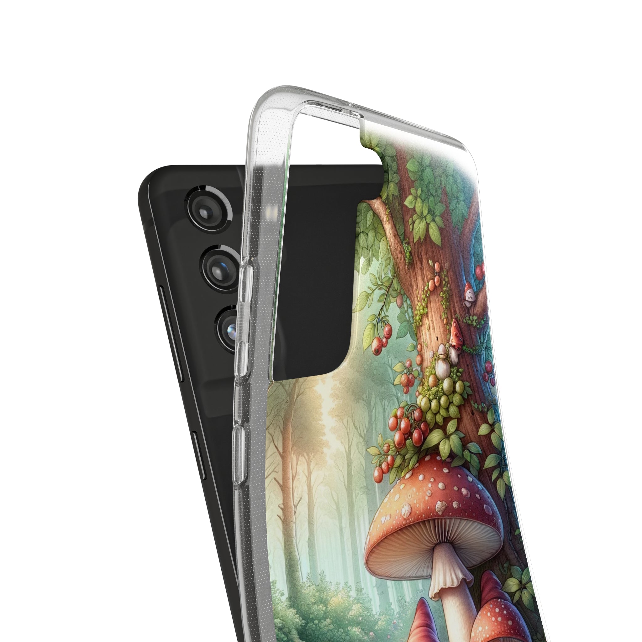 Gnomes and mushrooms - Soft Phone Case