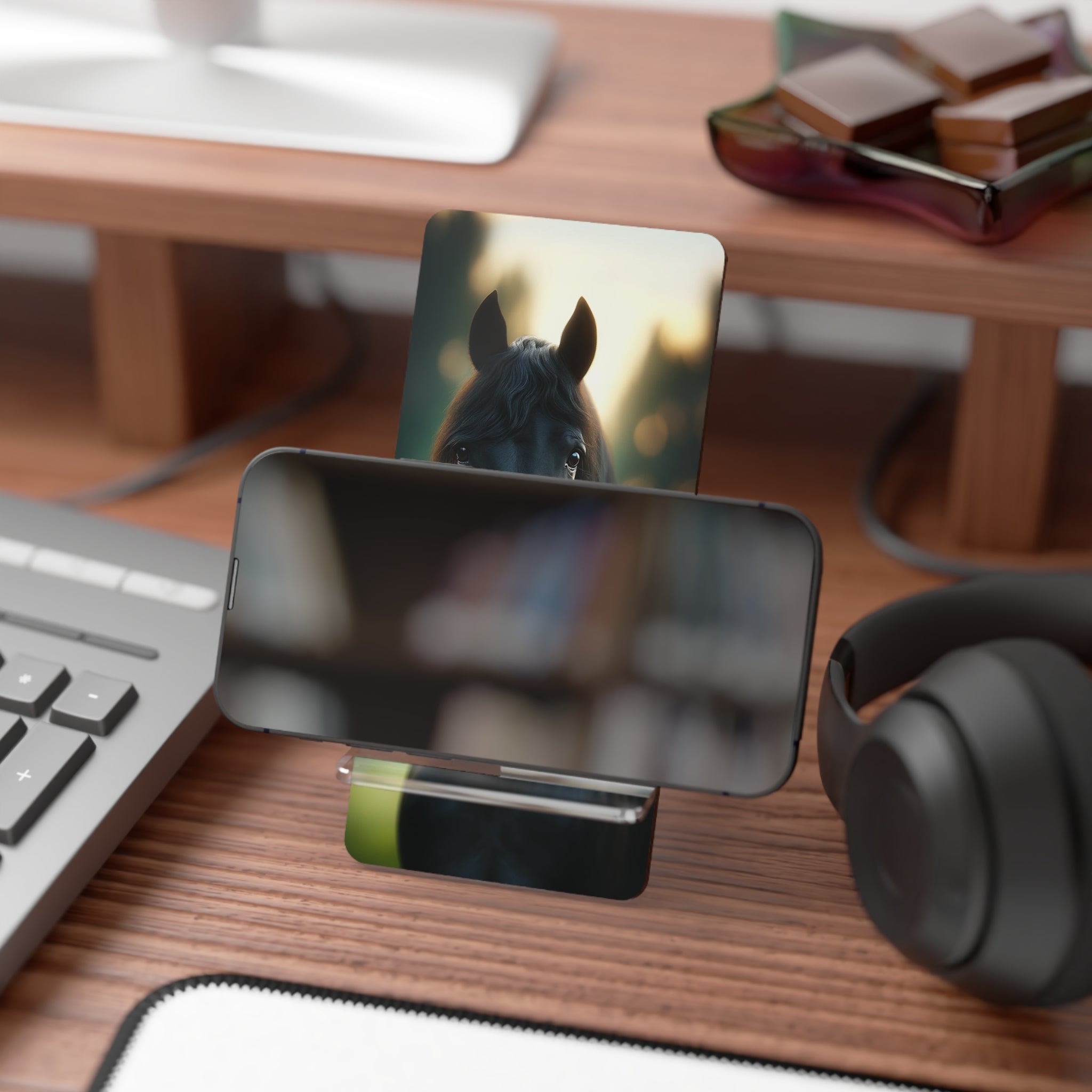 Black horse - Smartphone Stand