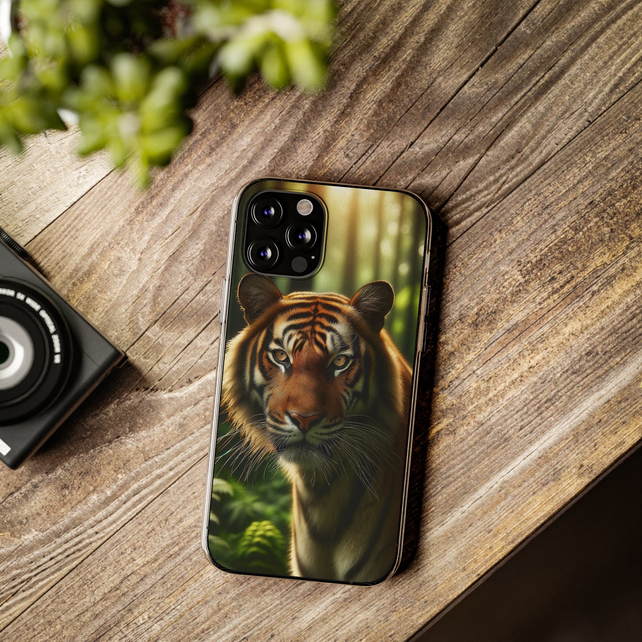 Curious Tiger - Soft Phone Case