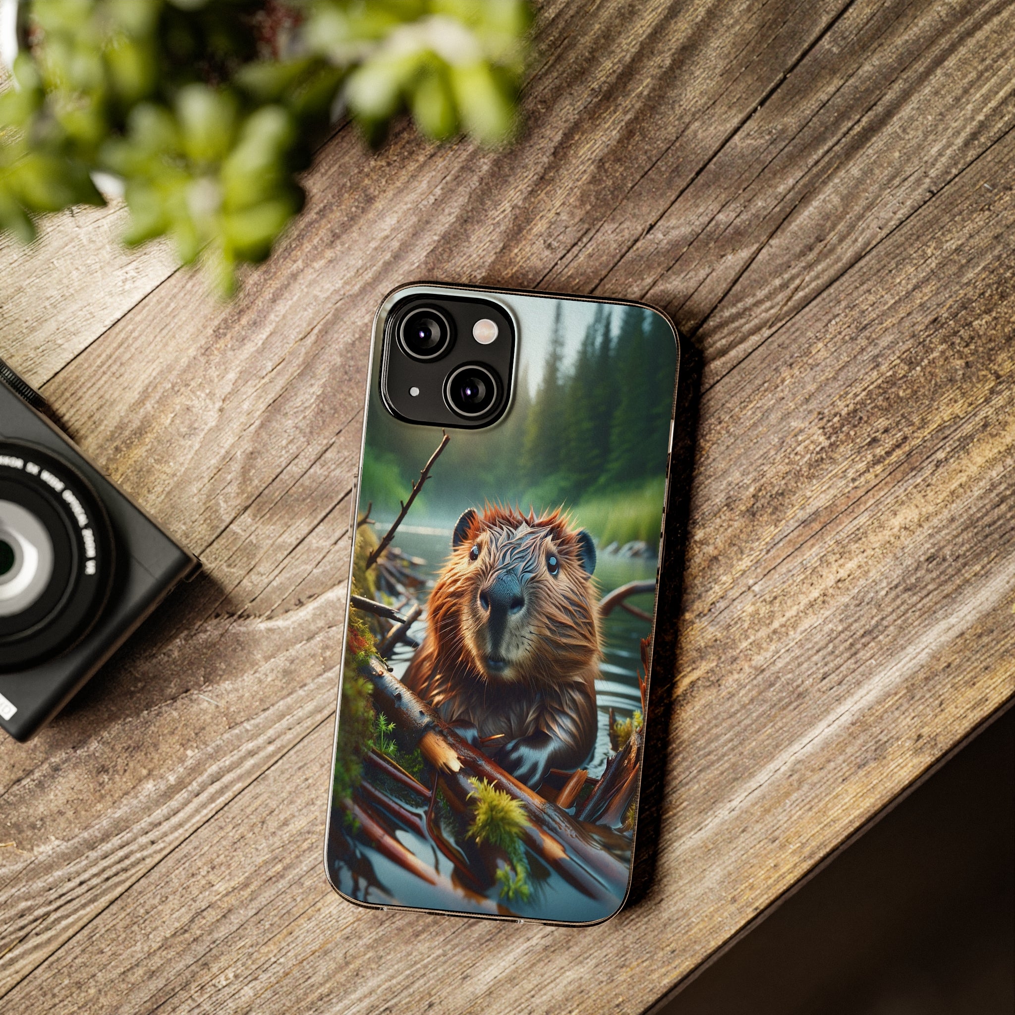 Curious Beaver - Soft Phone Case