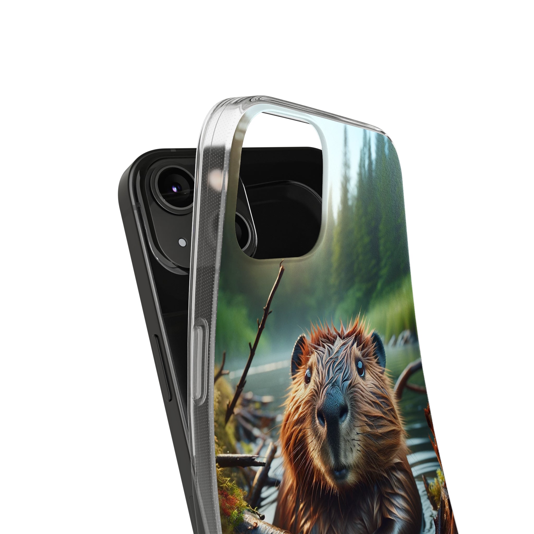 Curious Beaver - Soft Phone Case