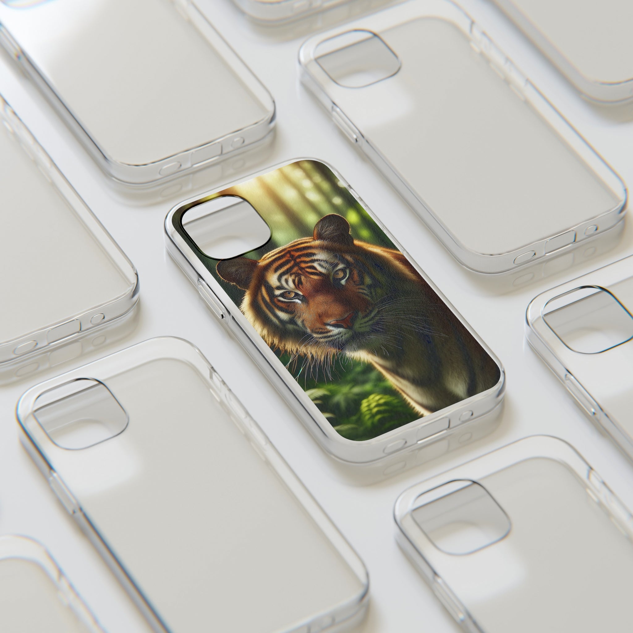 Curious Tiger - Soft Phone Case