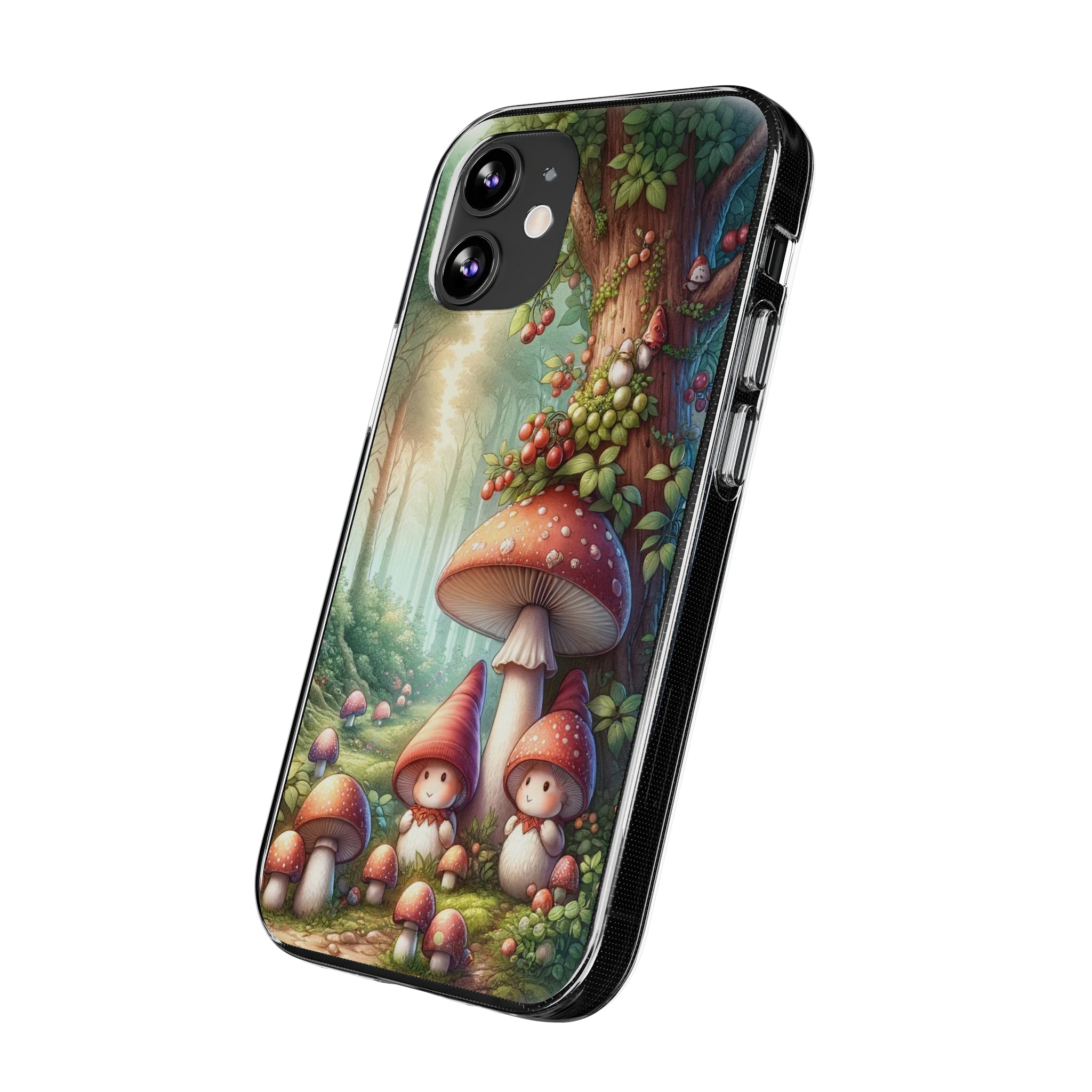 Gnomes and mushrooms - Soft Phone Case