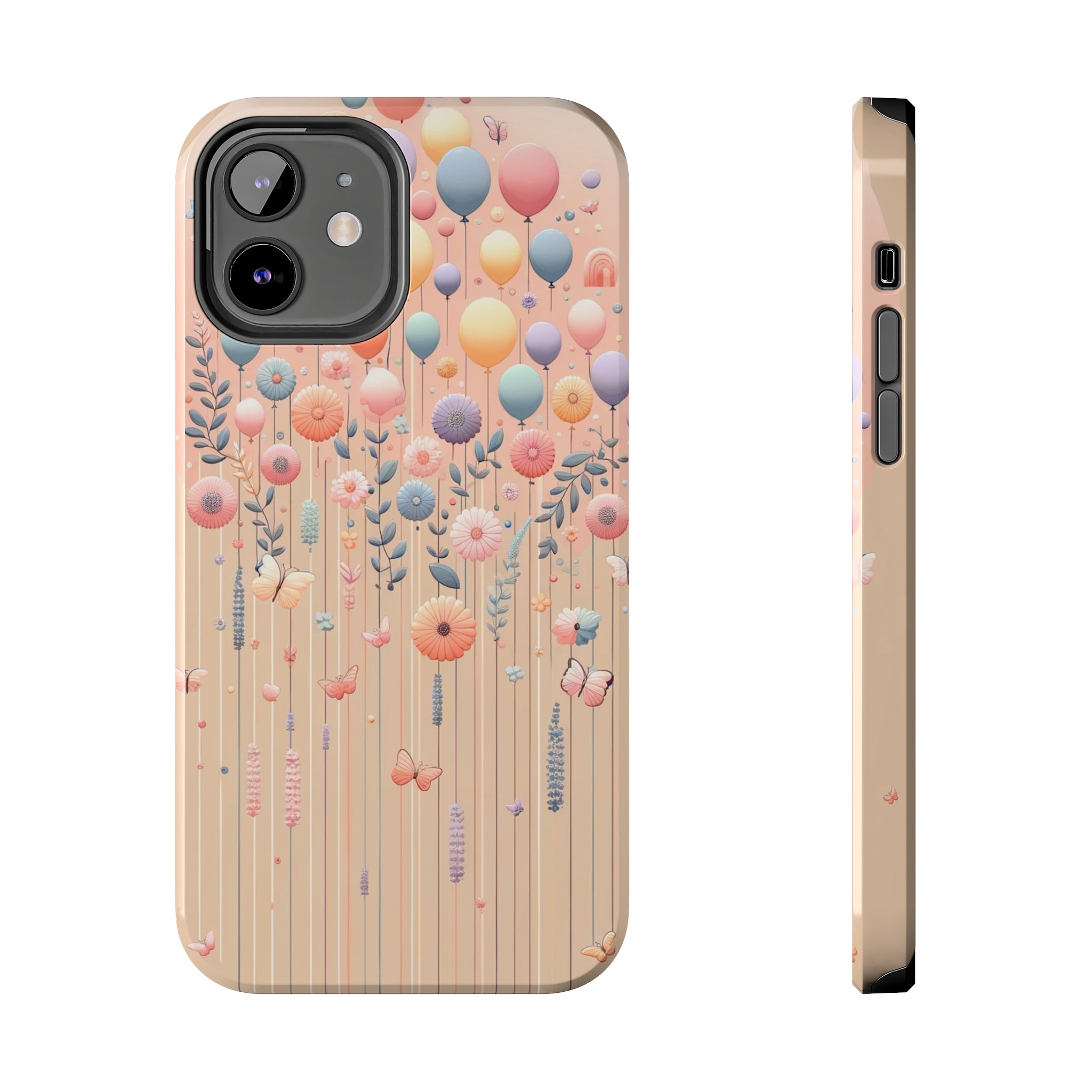 Balloons and flowers - Tough Phone Case