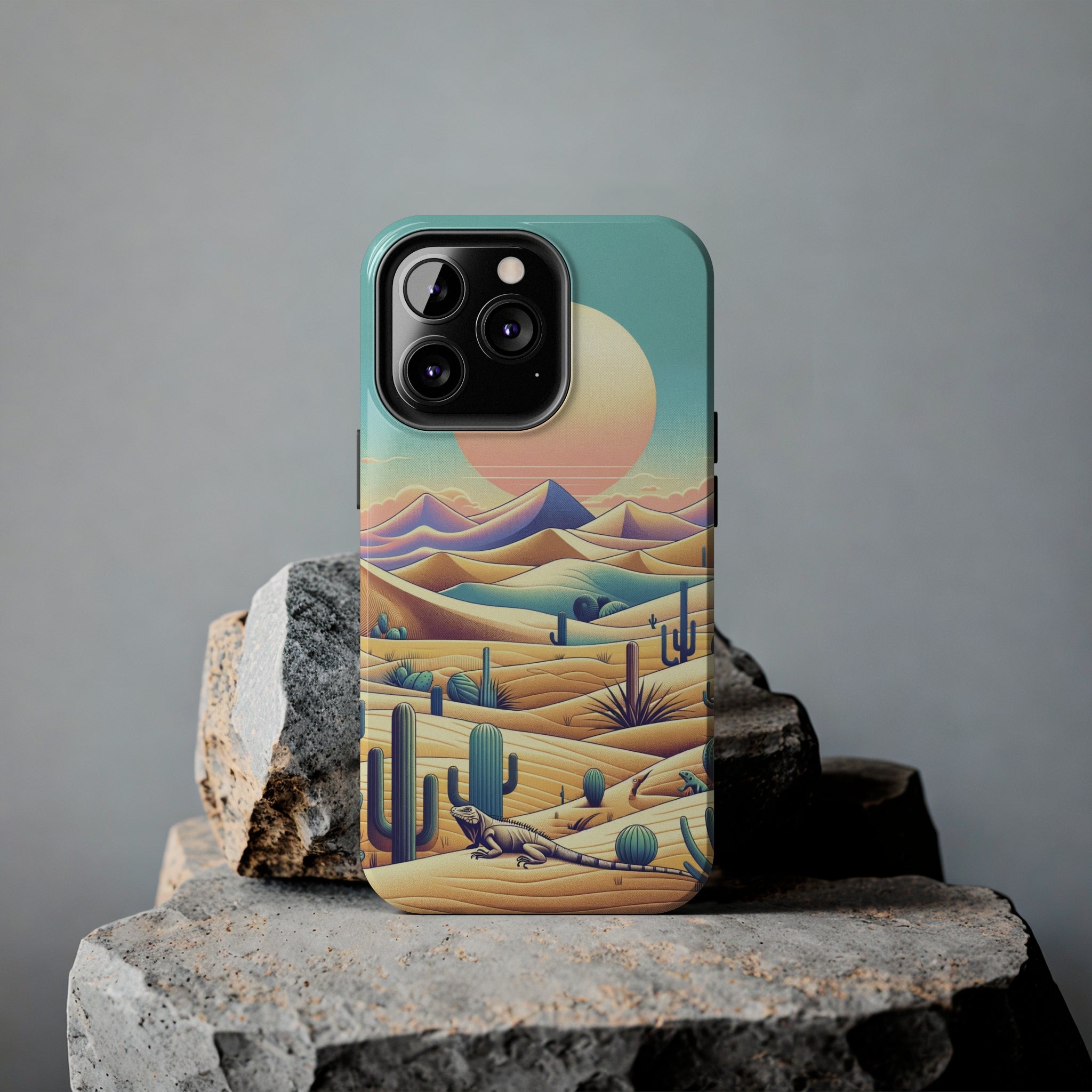 Iguana in the desert 2 - Tough Phone Case