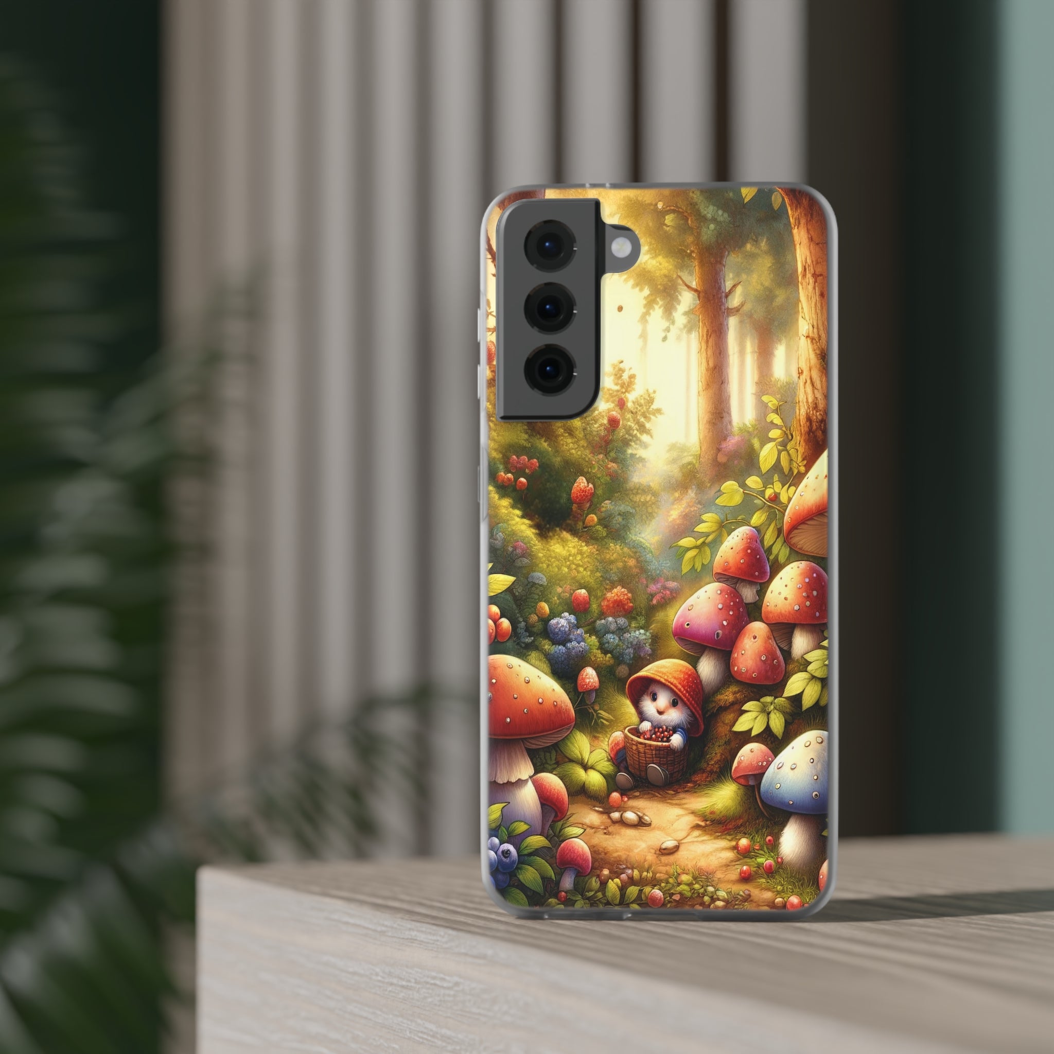 Gnome and mushrooms - Flexi Case (Samsung only)