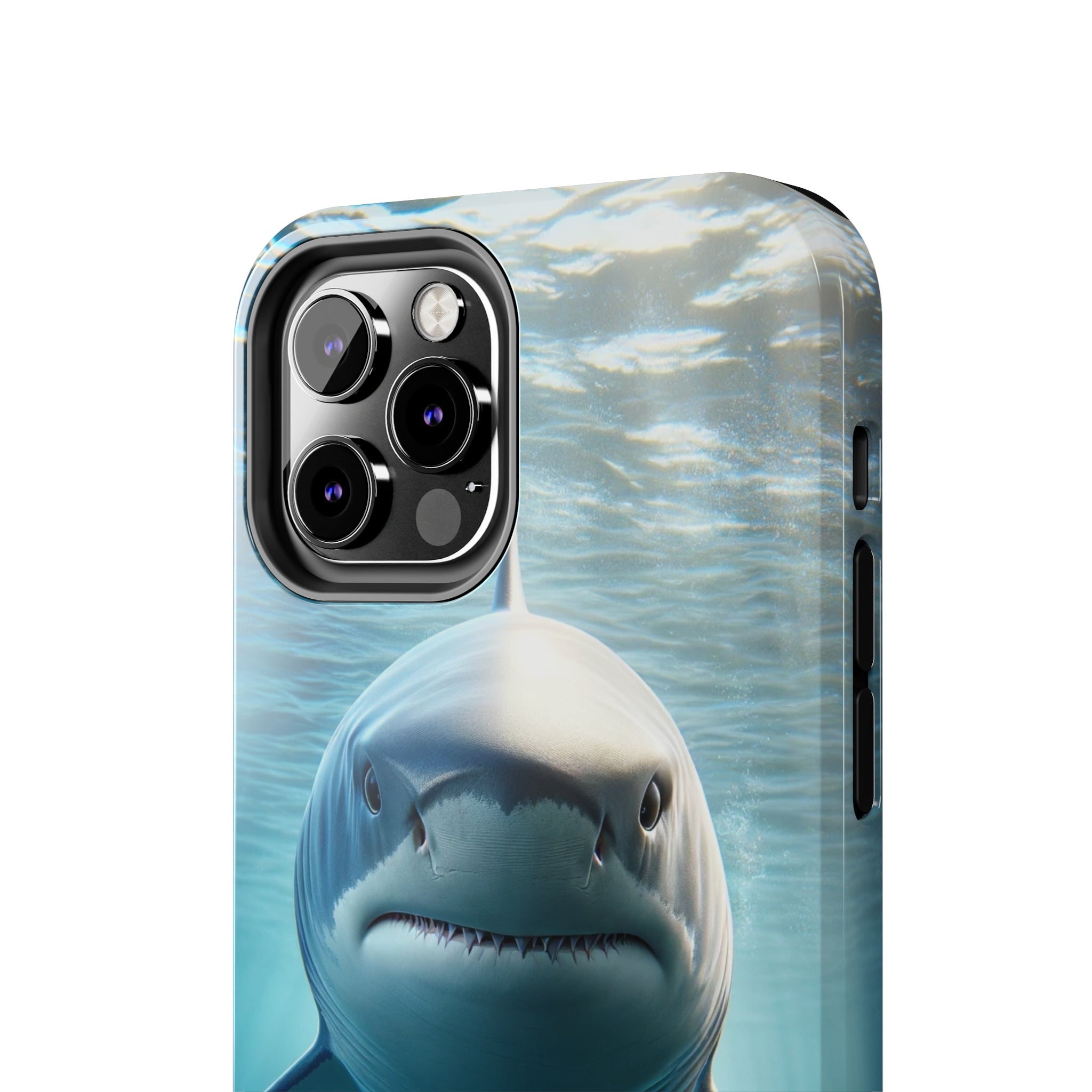 Curious shark - Tough Phone Case