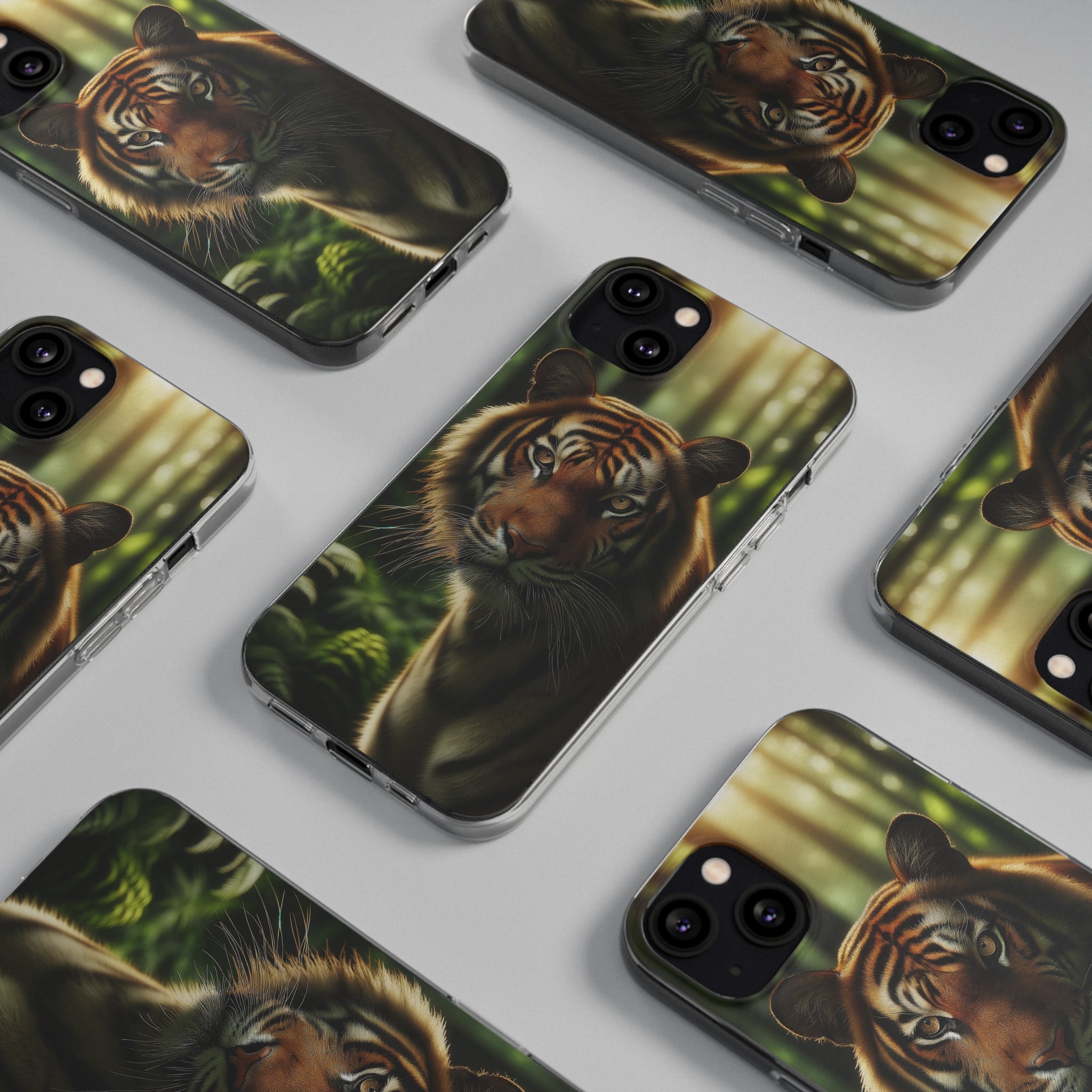 Curious Tiger - Soft Phone Case