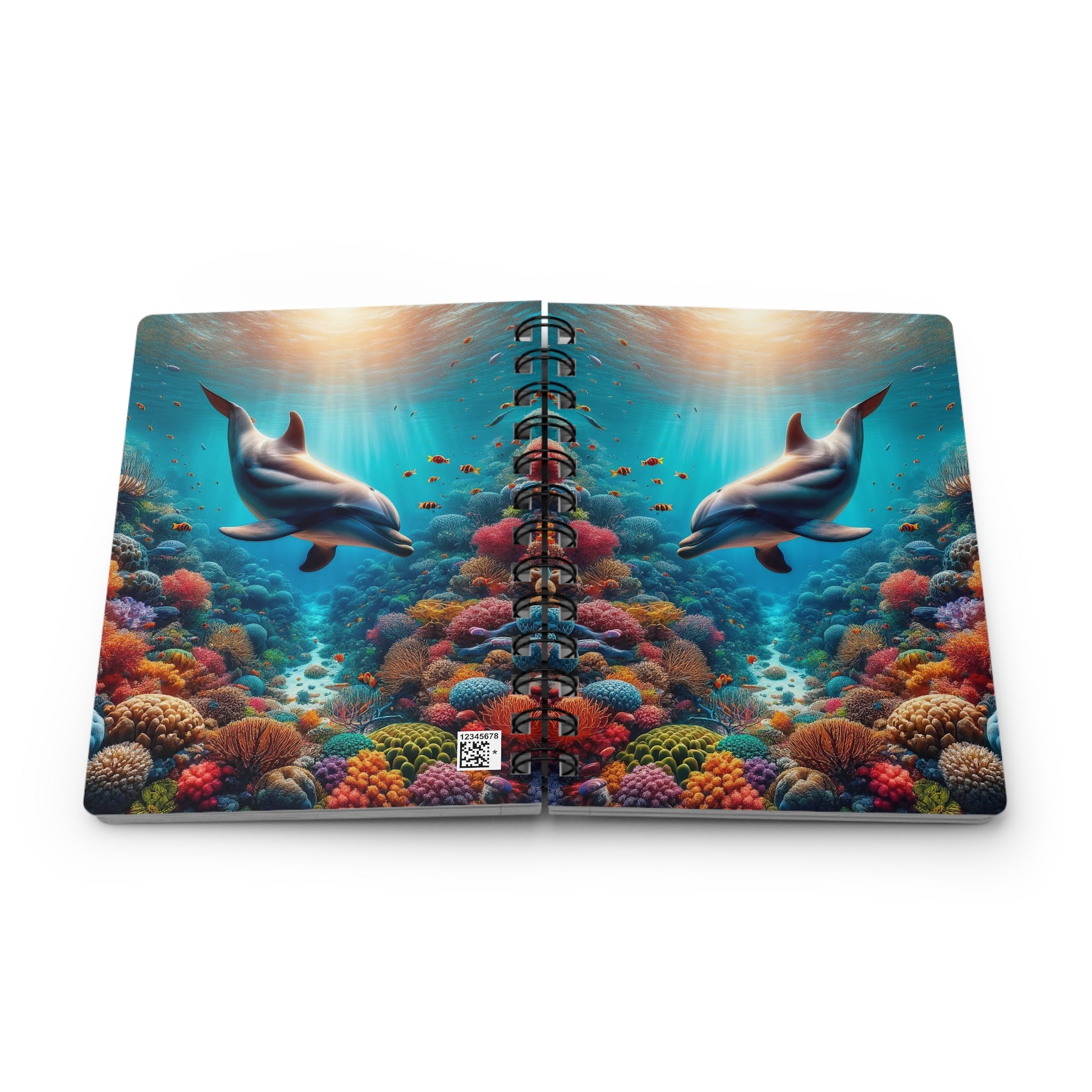 Curious Dolphin - Spiral Notebook