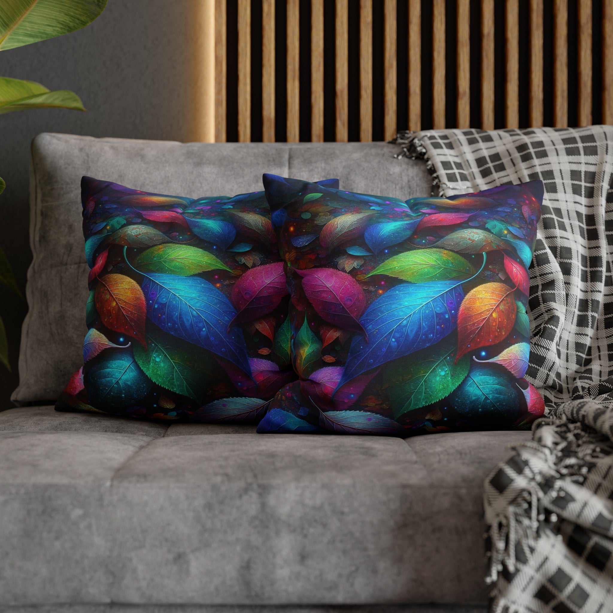 Magical Leaves 3 - Polyester Square Pillowcase