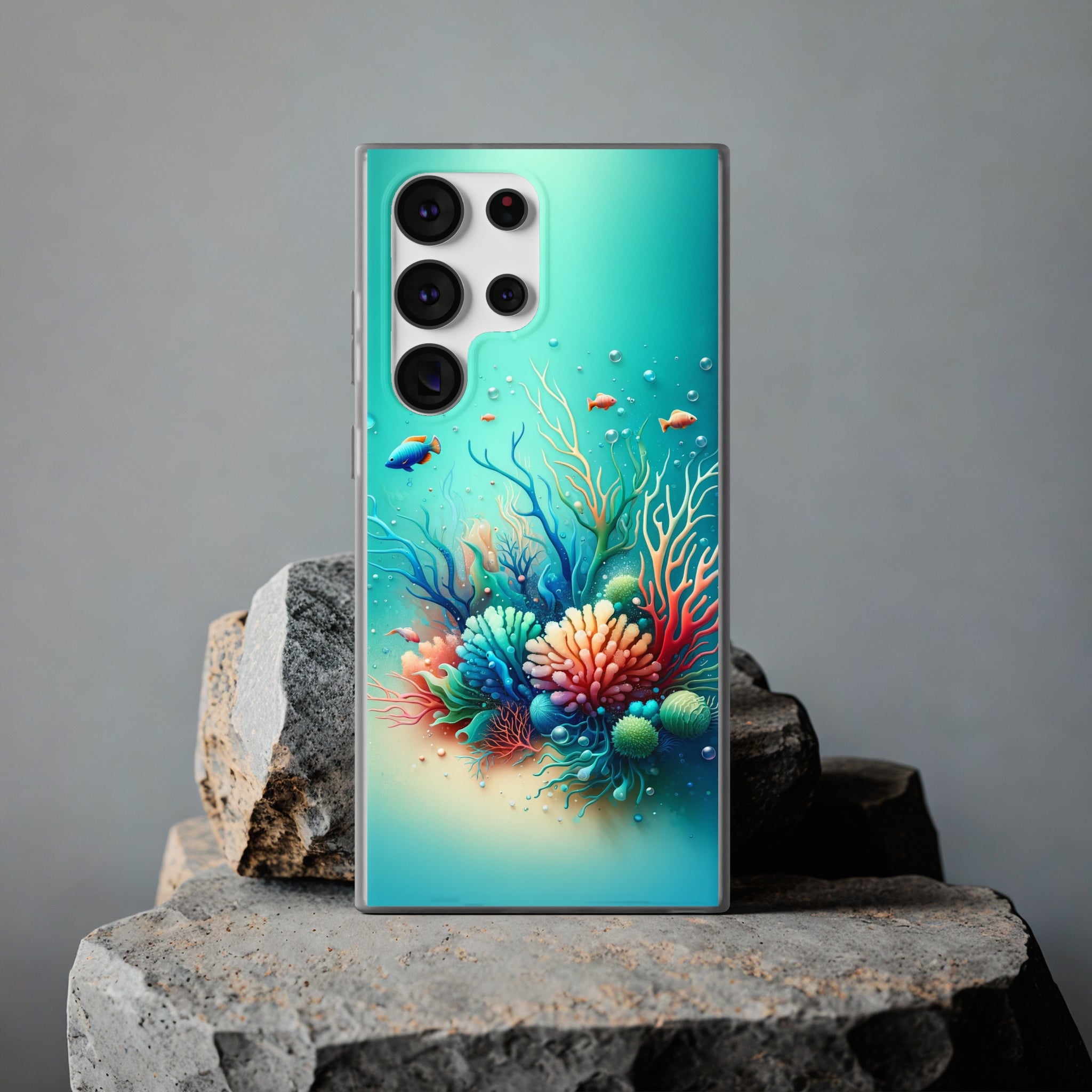 Fish around coral reef - Flexi Case (Samsung only)