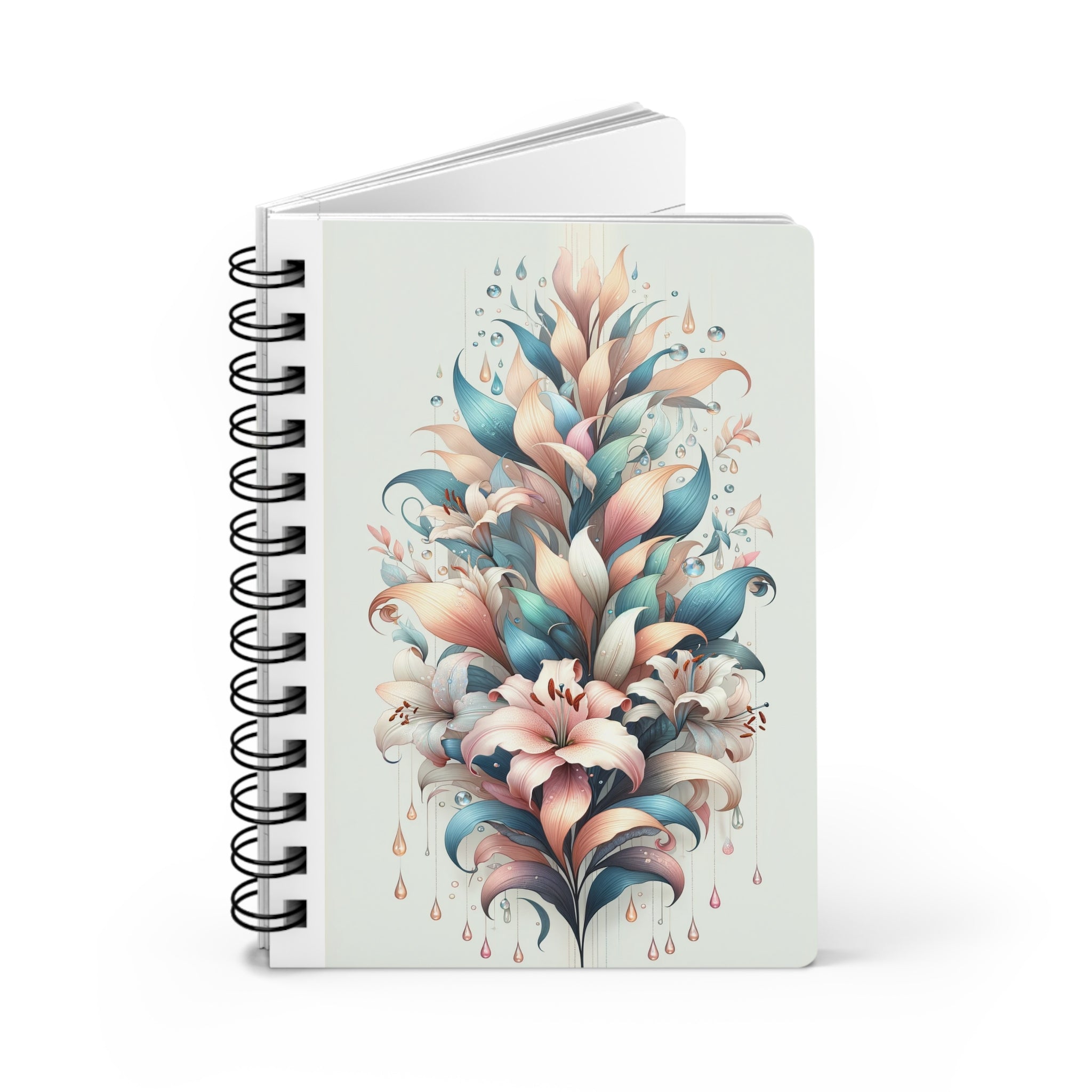 Bouquet of lilies - Spiral Notebook